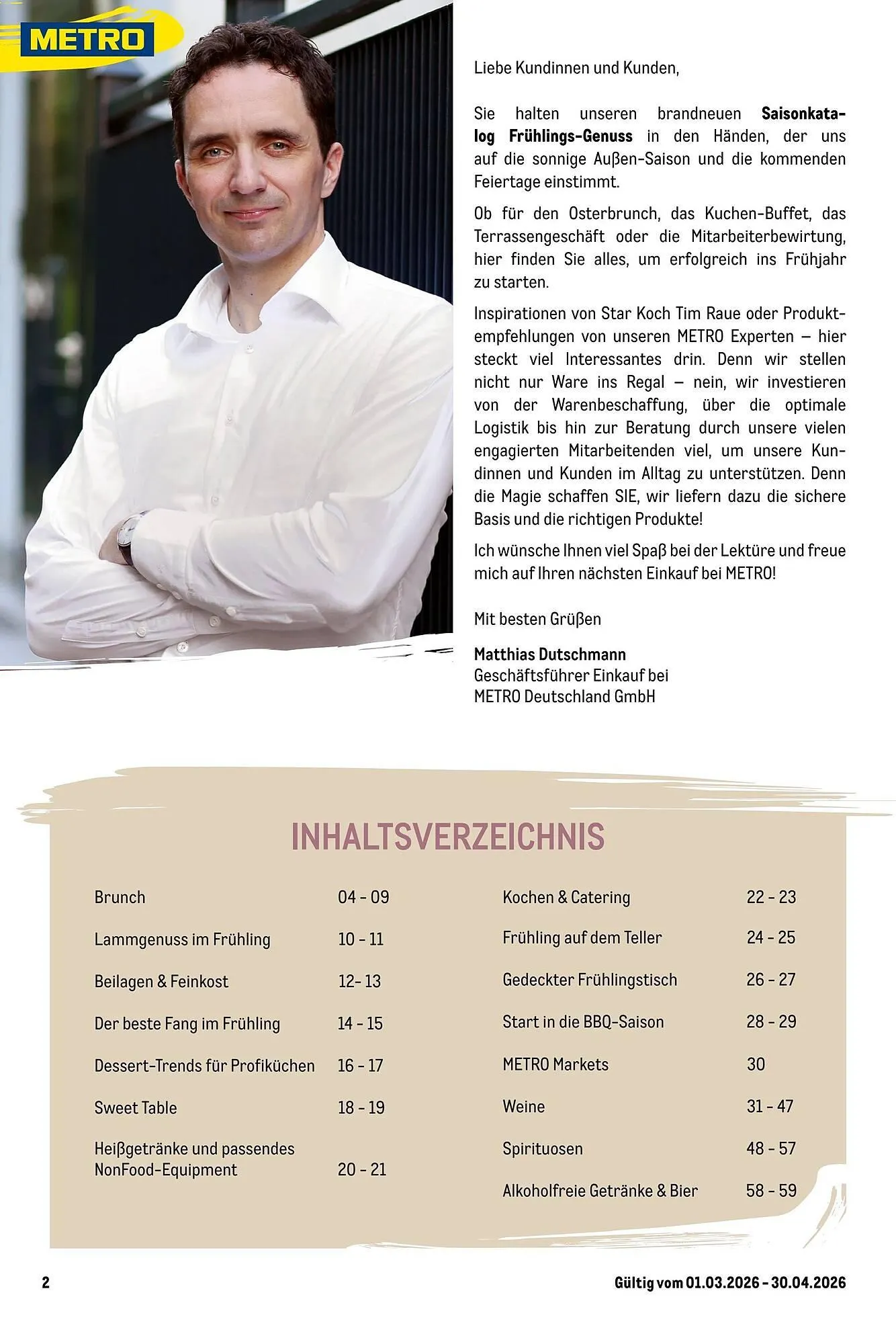 METRO Prospekt von 1. März bis 1. Mai 2026 - Prospekt seite 2
