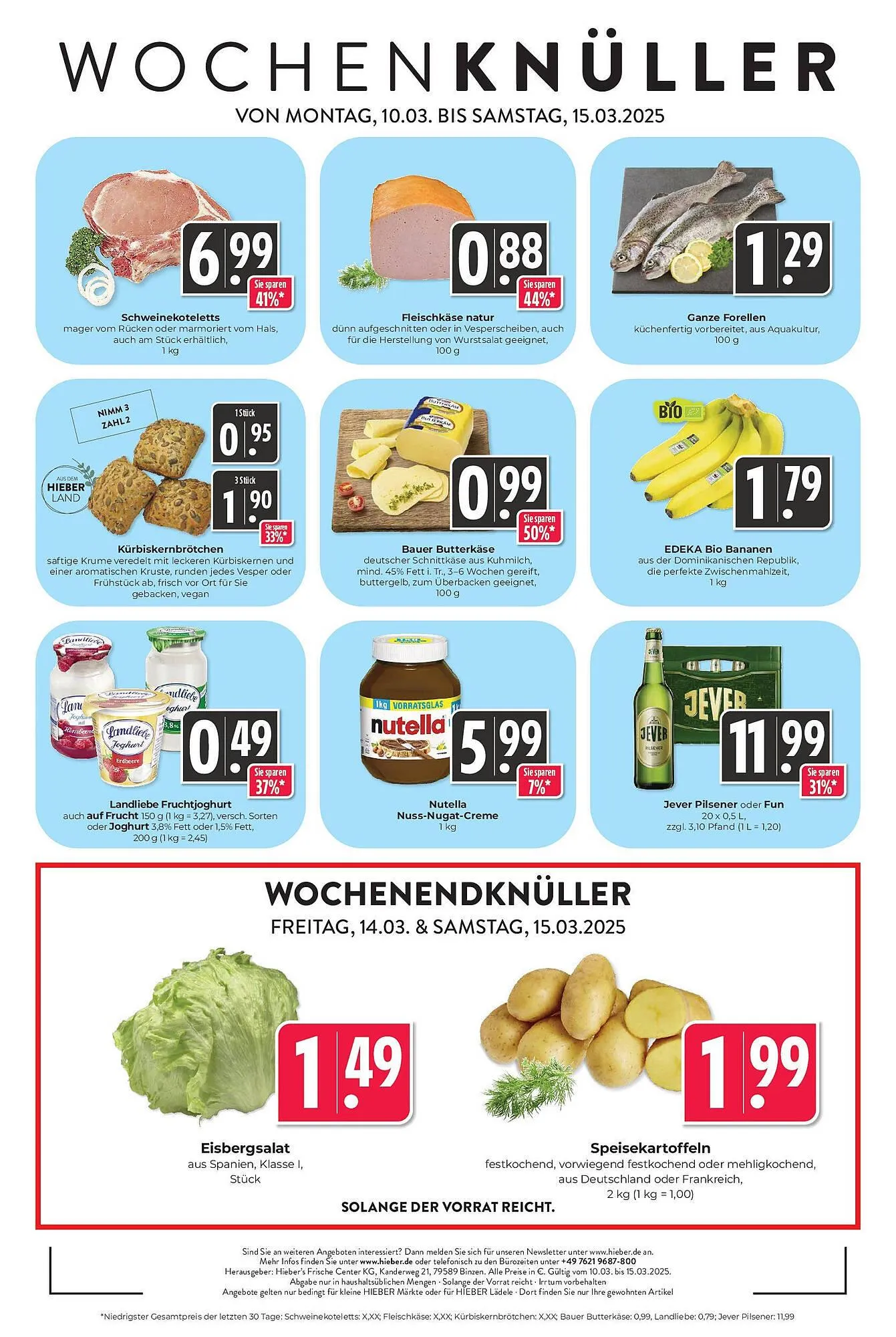 Hieber's Frische Center Prospekt von 9. März bis 15. März 2025 - Prospekt seite 16