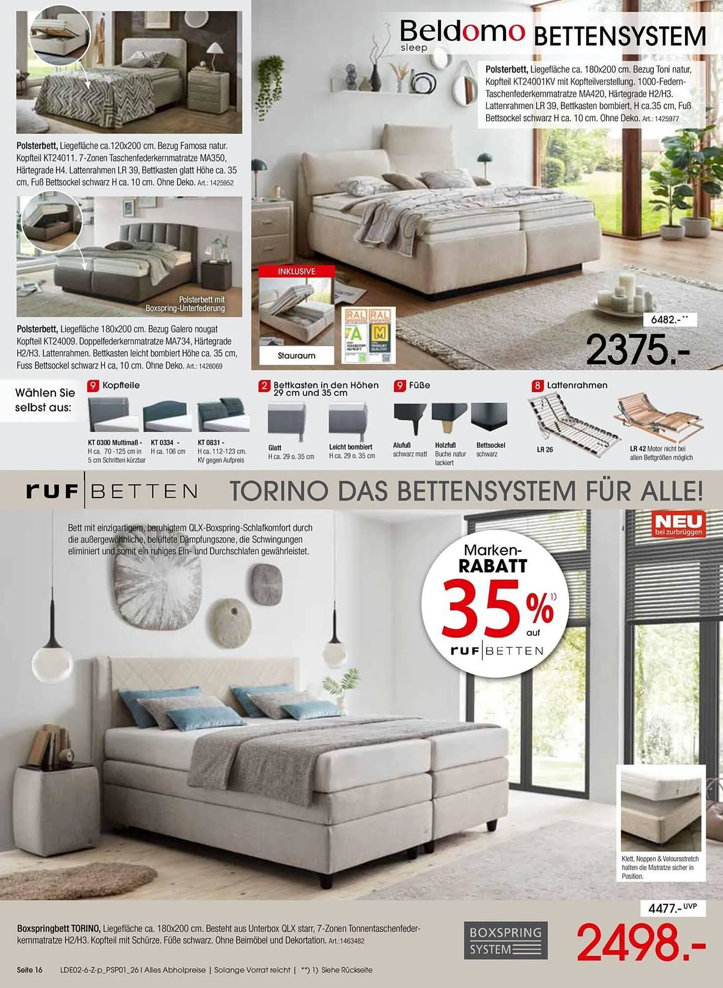 Zurbrüggen Prospekt von 28. Februar bis 28. März 2026 - Prospekt seite 16