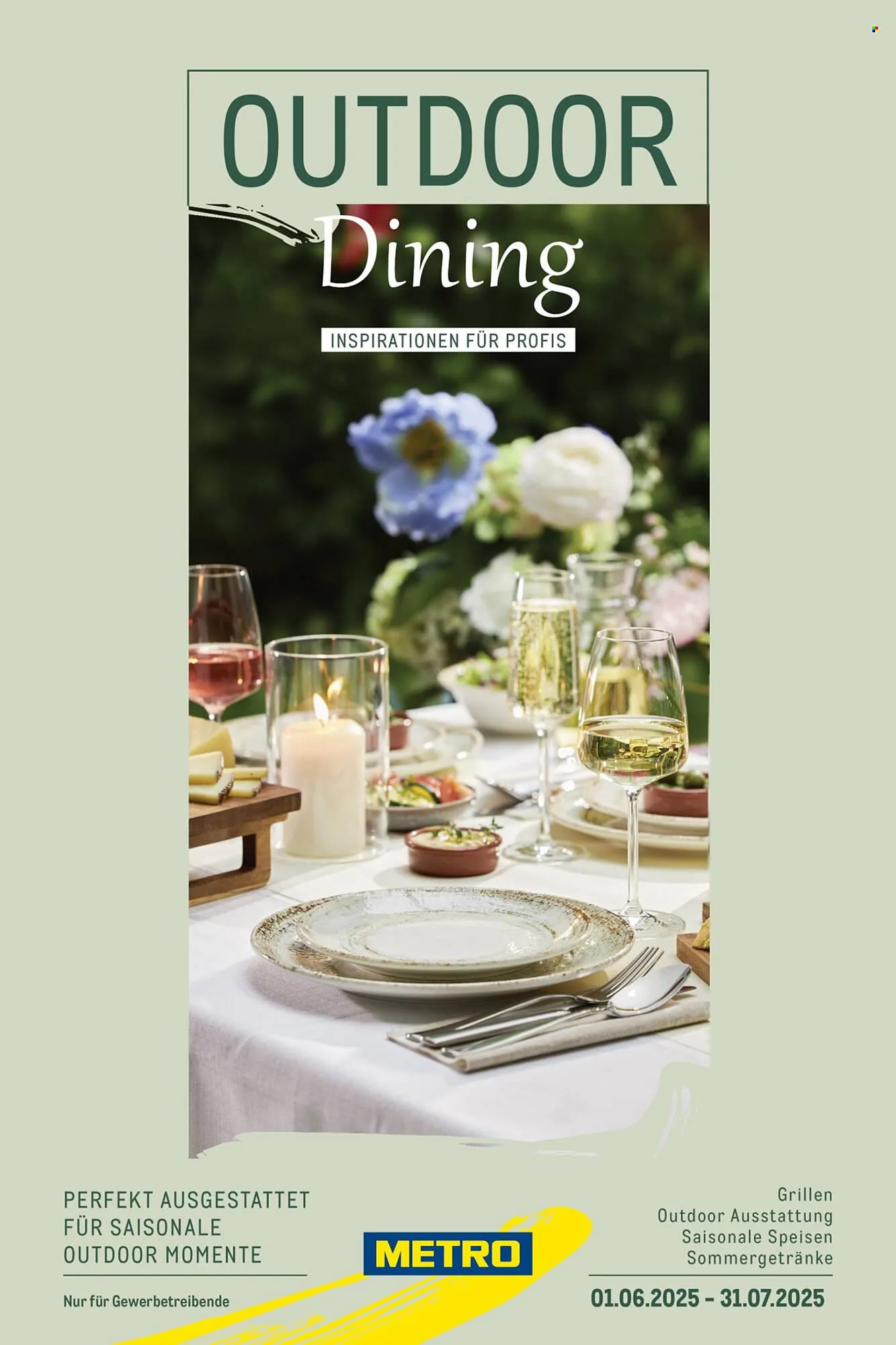 METRO Prospekt von 1. Juni bis 31. Juli 2025 - Prospekt seite 1