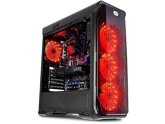 OMIXIMO Red Typhoon R3004, Gaming PC mit AMD Ryzen™ 3, 16 GB RAM, 512 GB SSD, AMD Radeon™ RX Vega 8, Windows 11 Pro (64 Bit)
