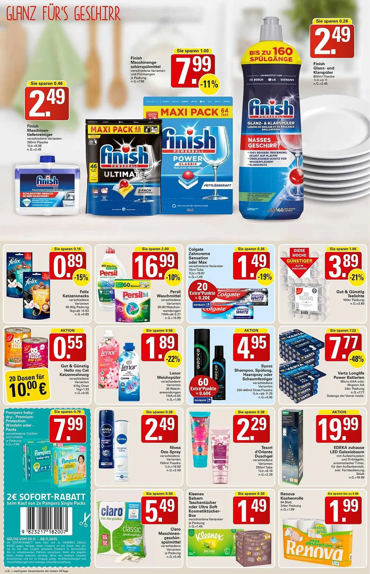 WEZ Prospekt von 3. November bis 8. November 2025 - Prospekt seite 14