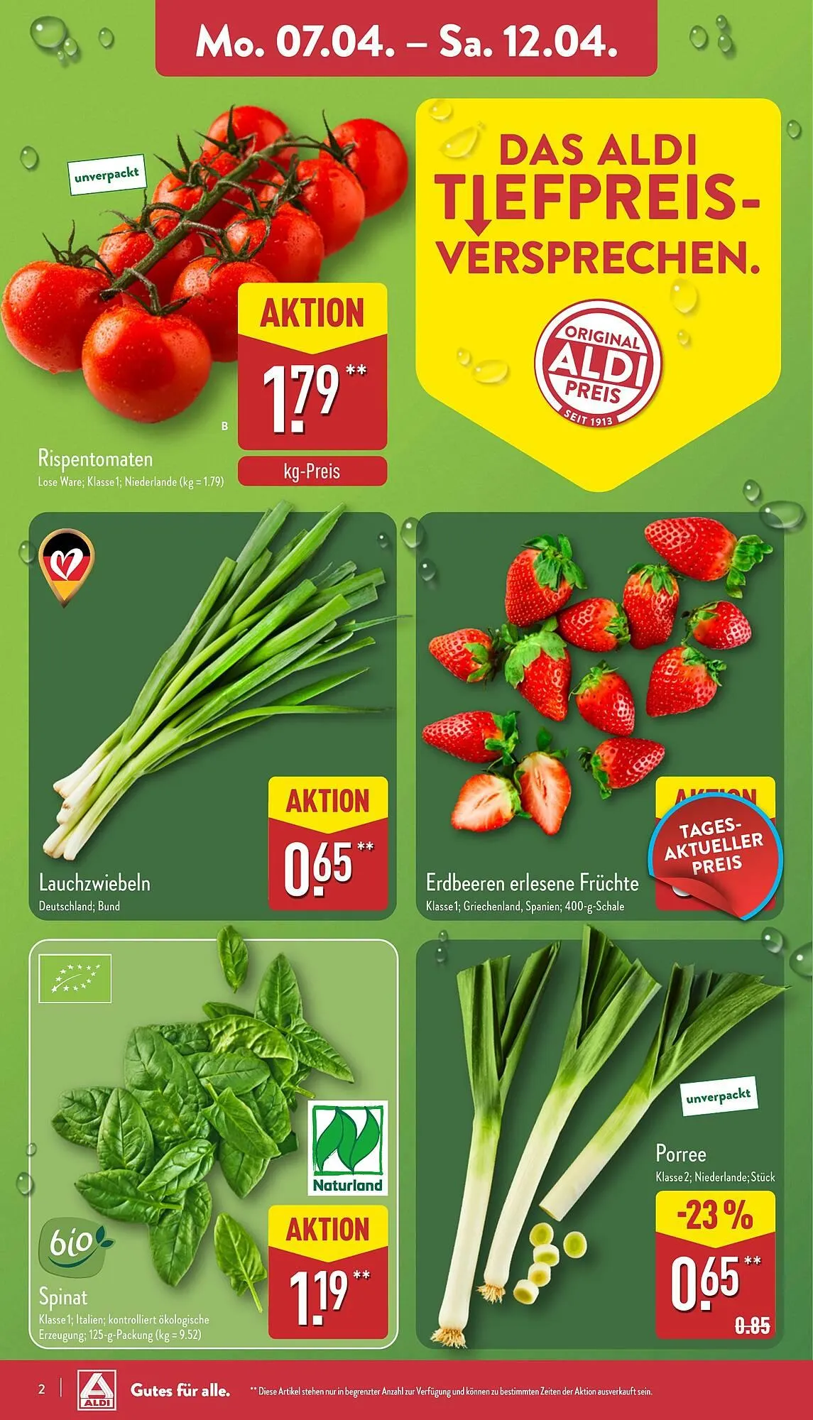 Aldi Nord Prospekt von 7. April bis 12. April 2025 - Prospekt seite 2