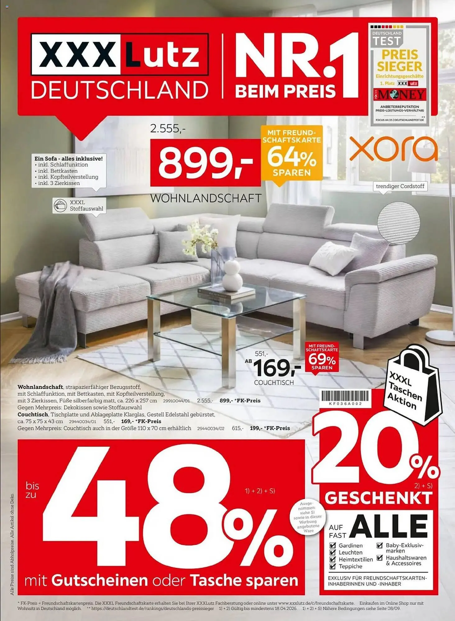 XXXLutz Prospekt von 4. April bis 18. April 2026 - Prospekt seite 1