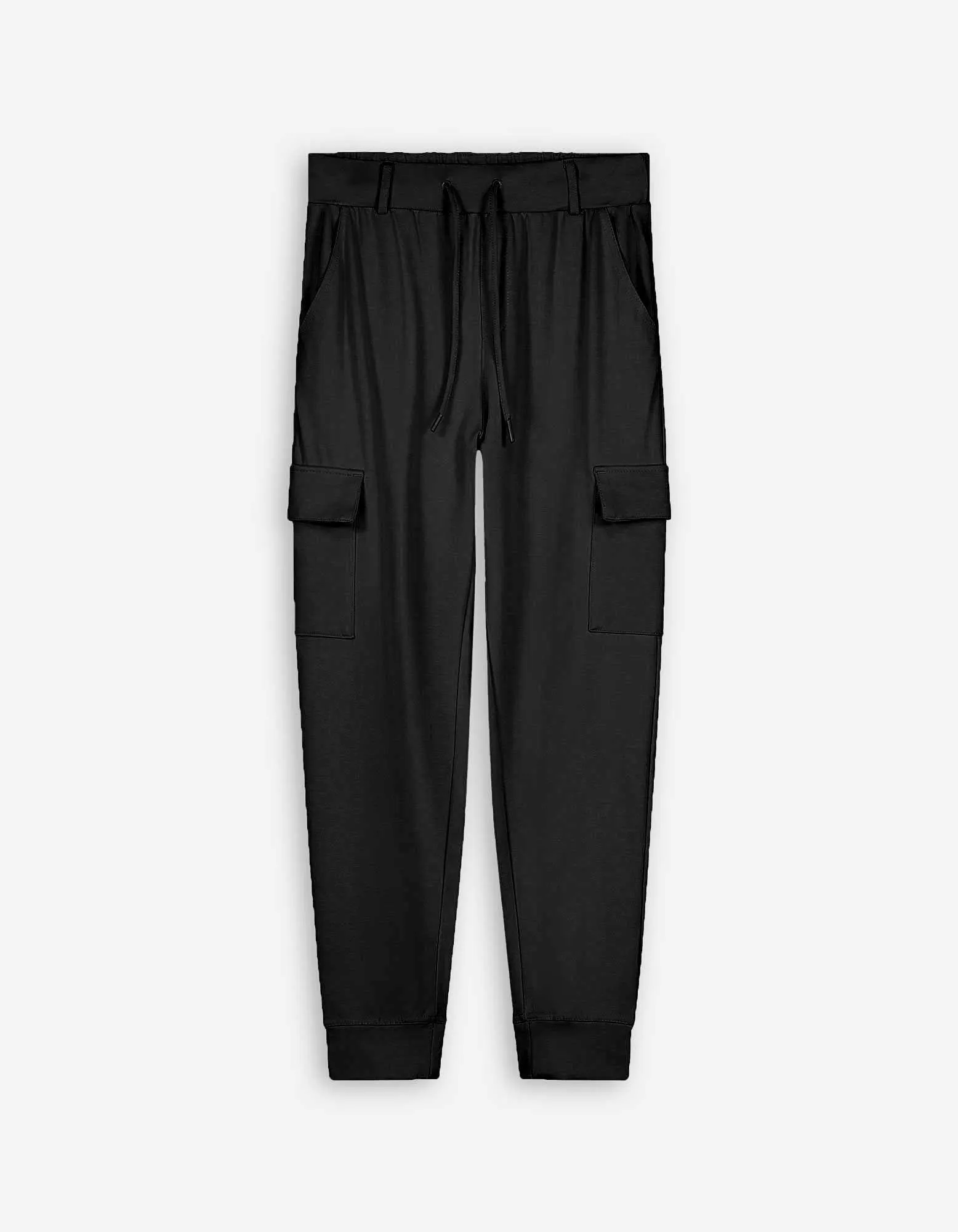 Pantaloni da jogging - Tasche applicate - nero