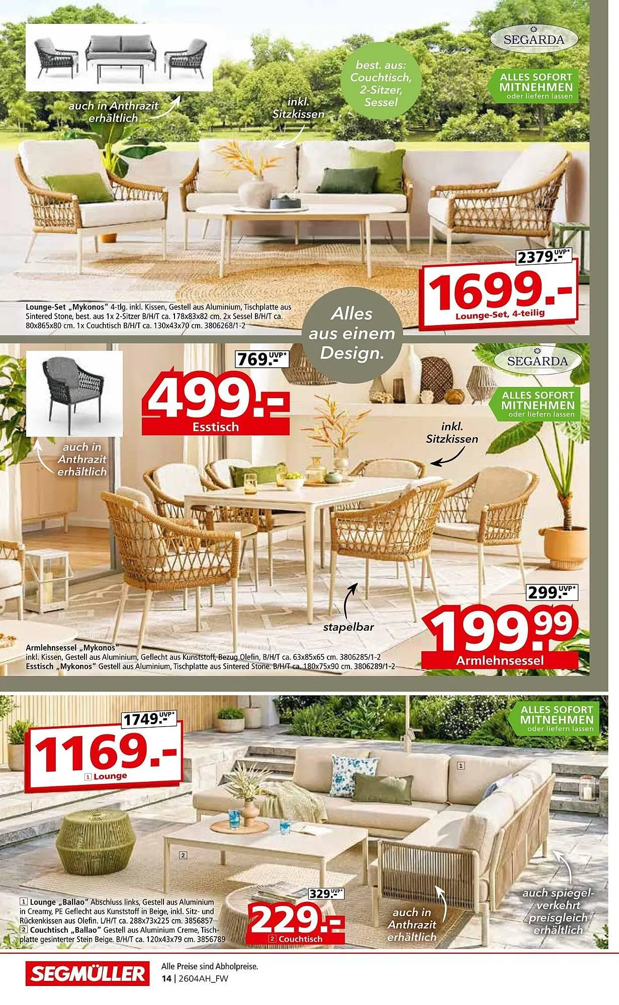 Segmüller Prospekt von 11. April bis 2. Mai 2026 - Prospekt seite 14