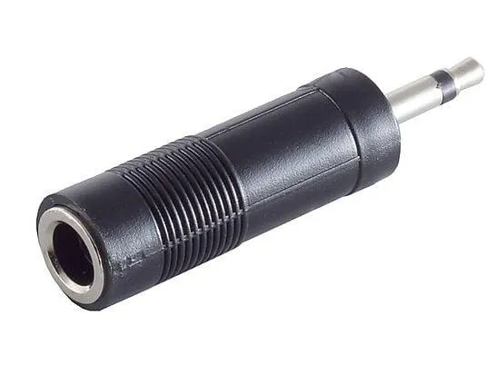 KABELBUDE Klinkenstecker Mono 3,5mm/Klinkenbuchse Mono 6,3mm Klinke