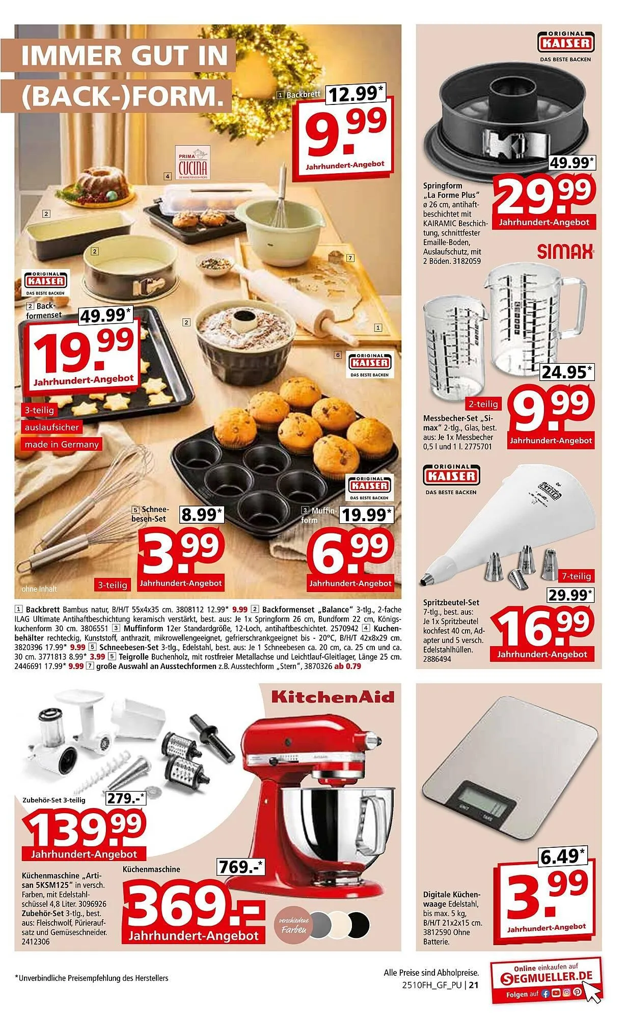 Segmüller Prospekt von 18. Oktober bis 9. November 2025 - Prospekt seite 31