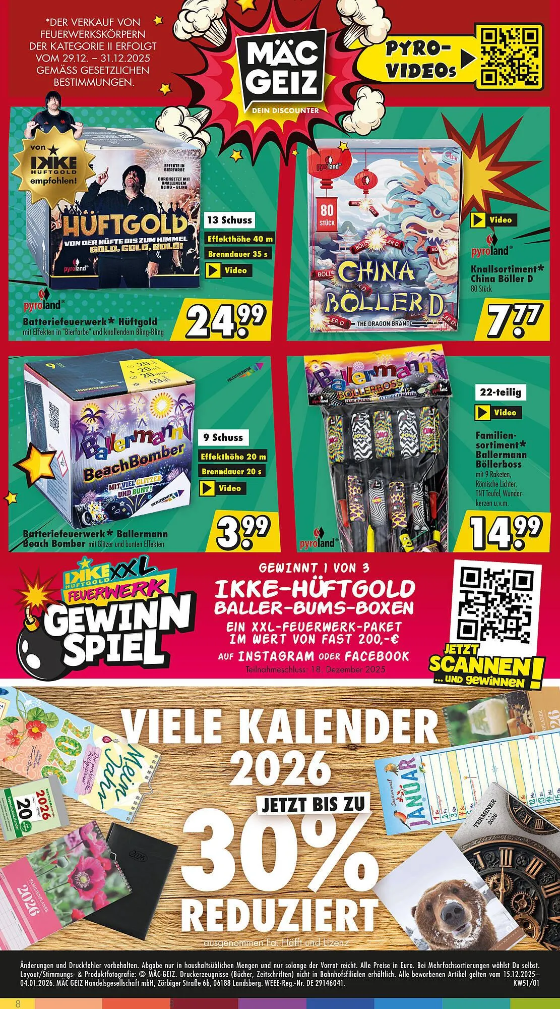 Mäc Geiz Prospekt von 15. Dezember bis 4. Januar 2026 - Prospekt seite 8