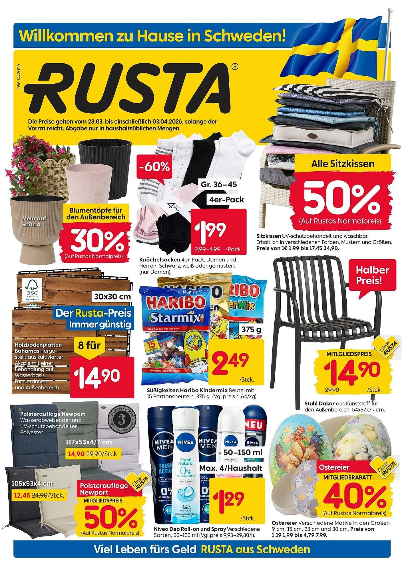 Rusta Prospekt von 28. März bis 3. April 2026 - Prospekt seite 1