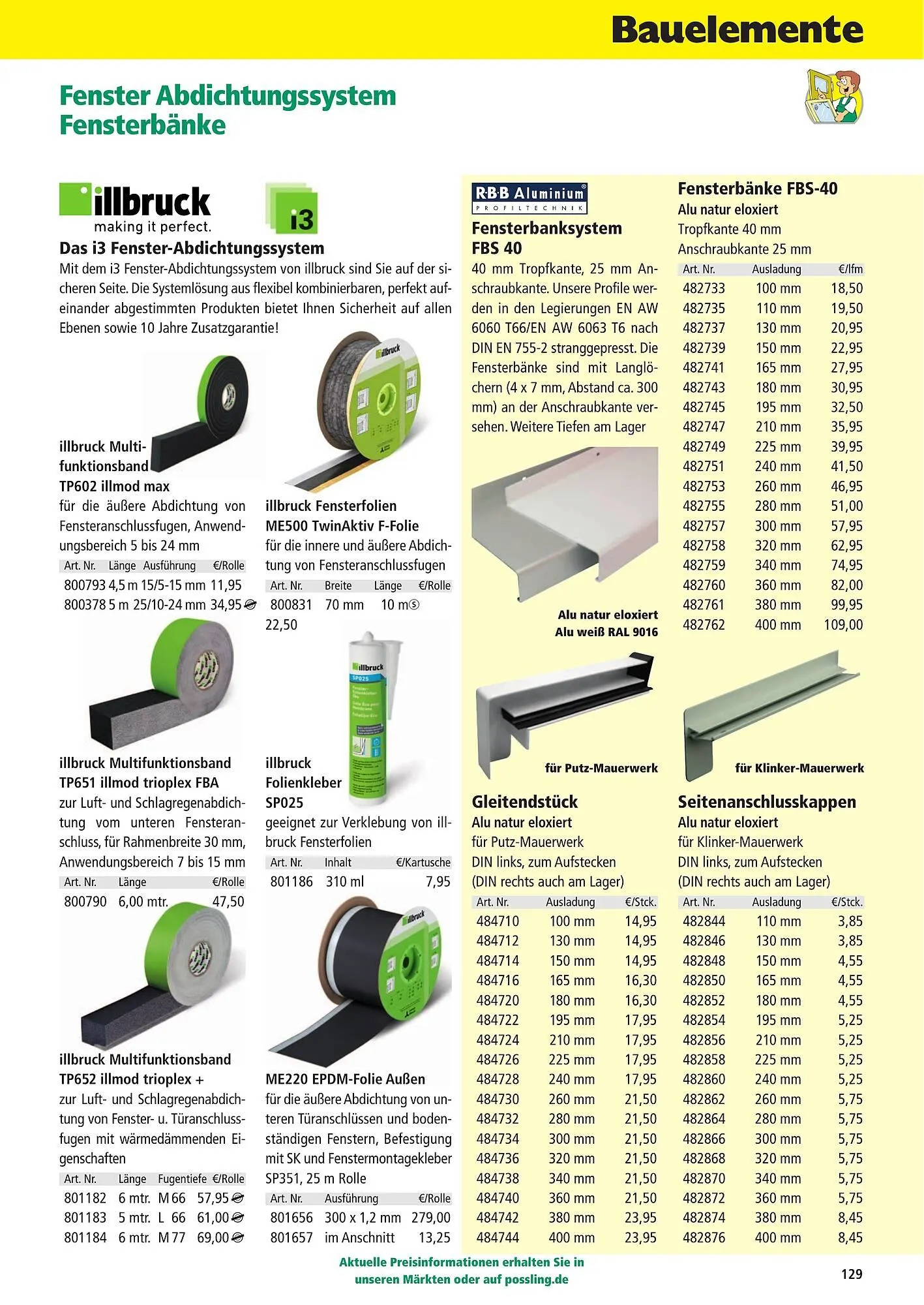Holz Possling Prospekt von 1. April bis 31. Juli 2026 - Prospekt seite 129