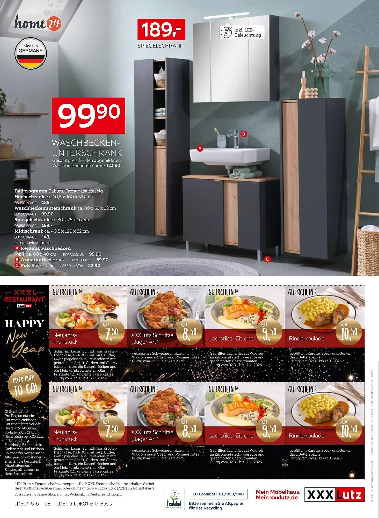 XXXLutz Prospekt von 2. Januar bis 11. Januar 2026 - Prospekt seite 40