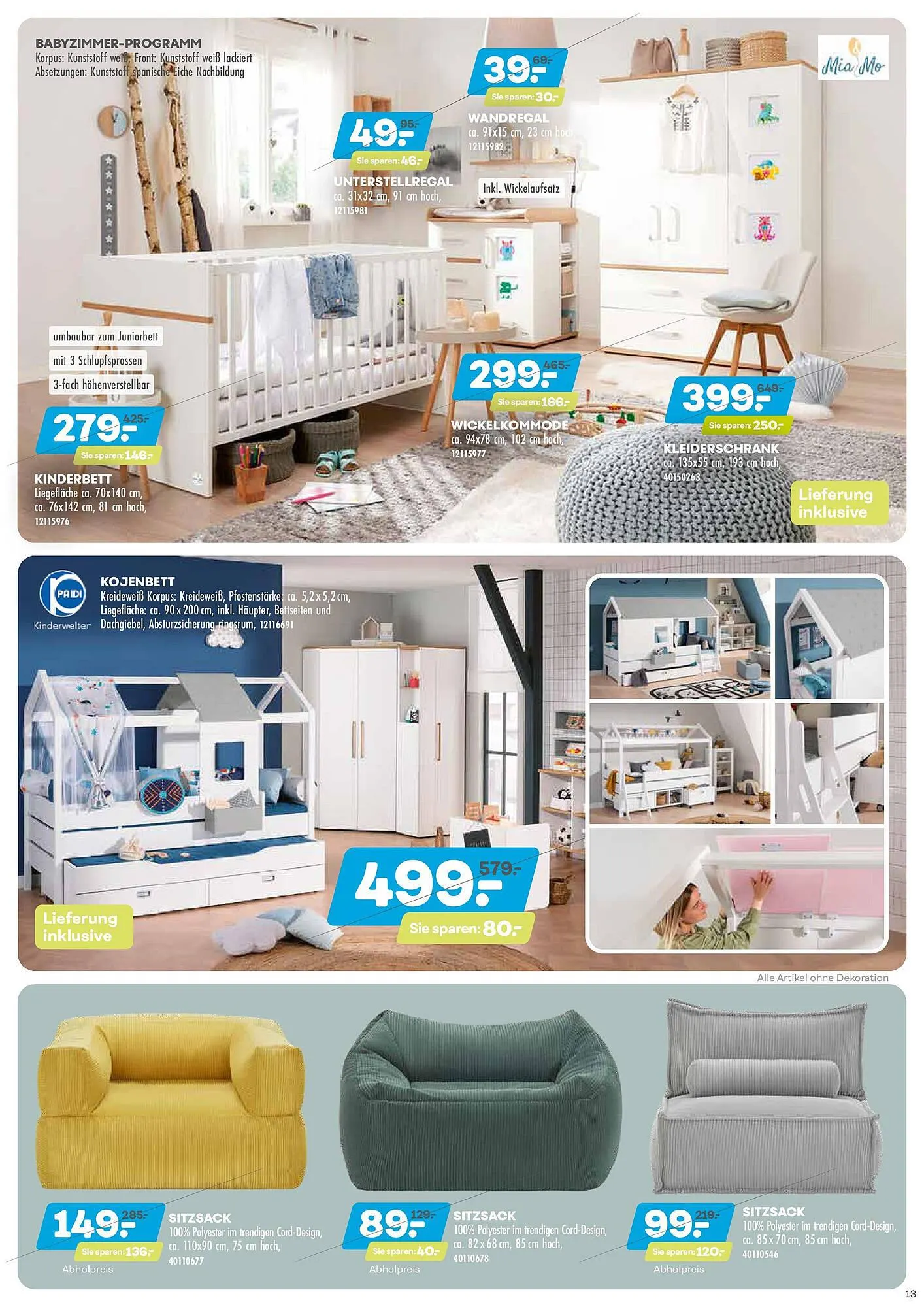 Möbel Kraft Prospekt von 15. April bis 13. Mai 2025 - Prospekt seite 13