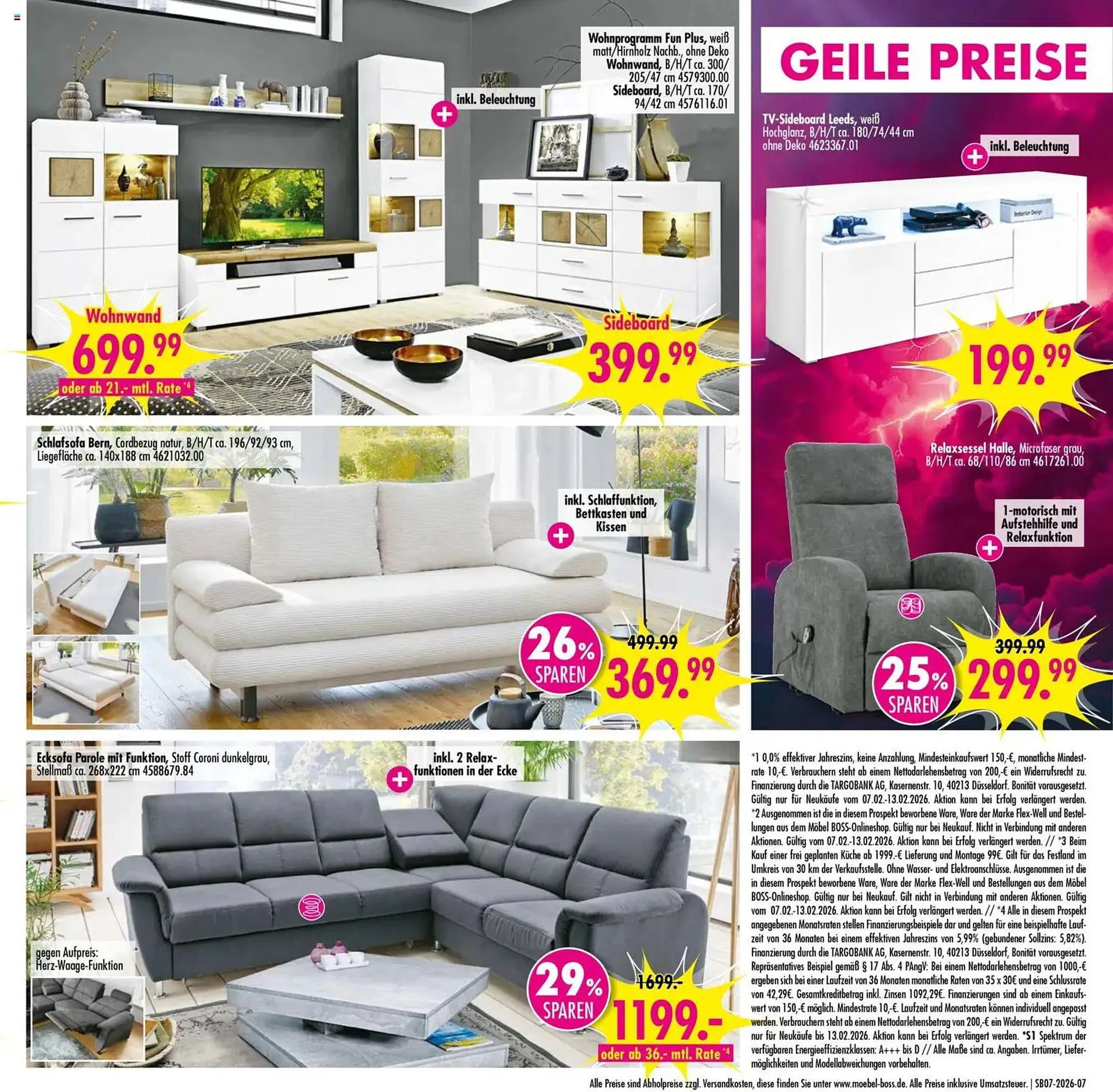 Möbel Boss Prospekt von 7. Februar bis 13. Februar 2026 - Prospekt seite 7