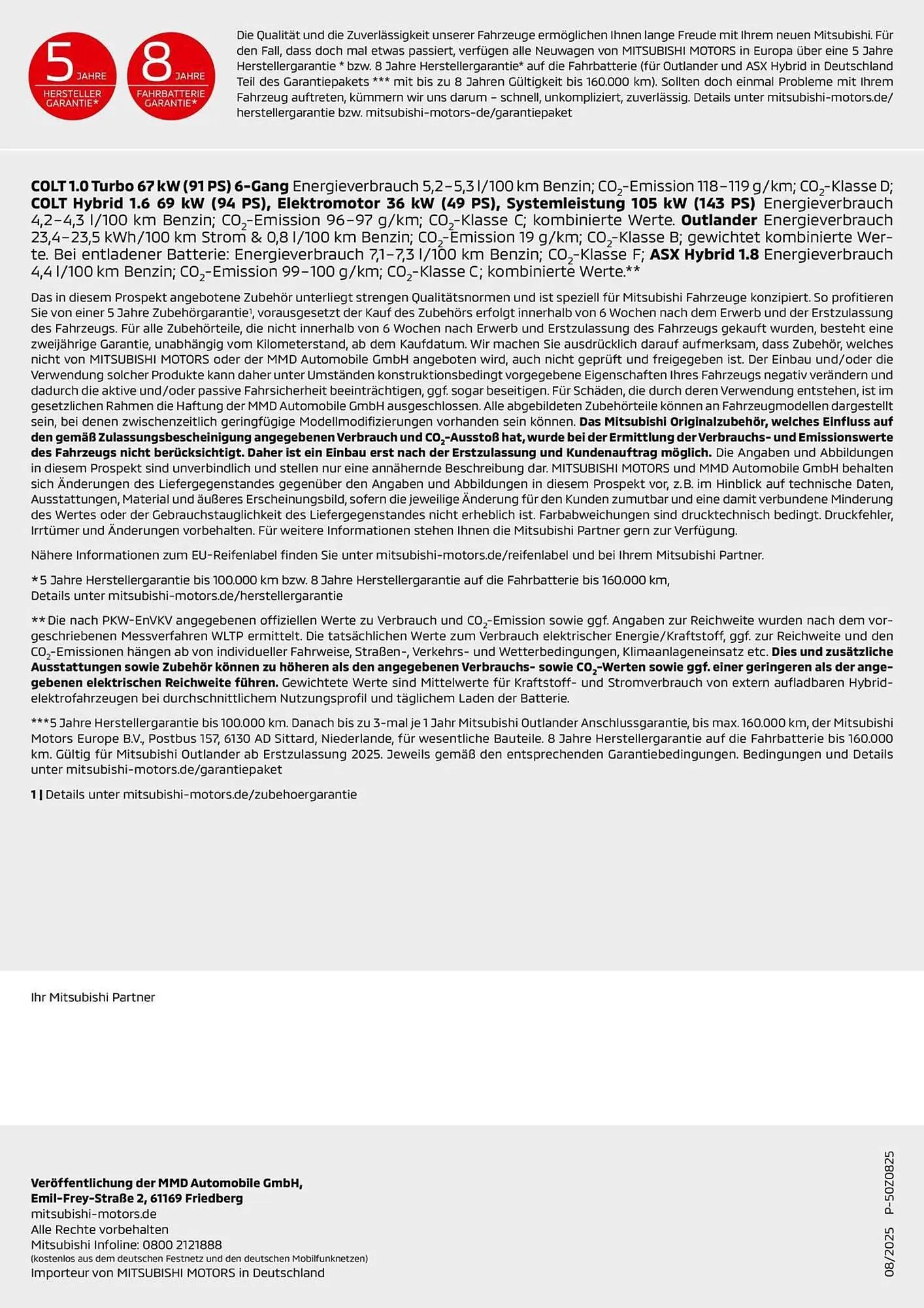 Mitsubishi Prospekt von 23. September bis 23. September 2026 - Prospekt seite 40