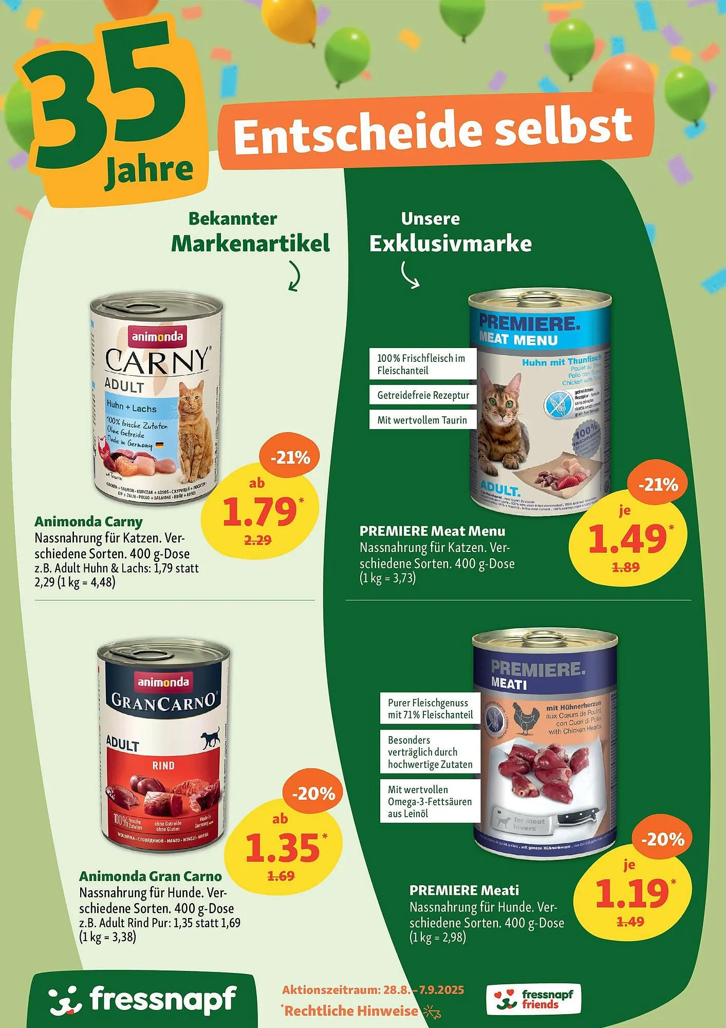 Fressnapf Prospekt von 27. August bis 7. September 2025 - Prospekt seite 3