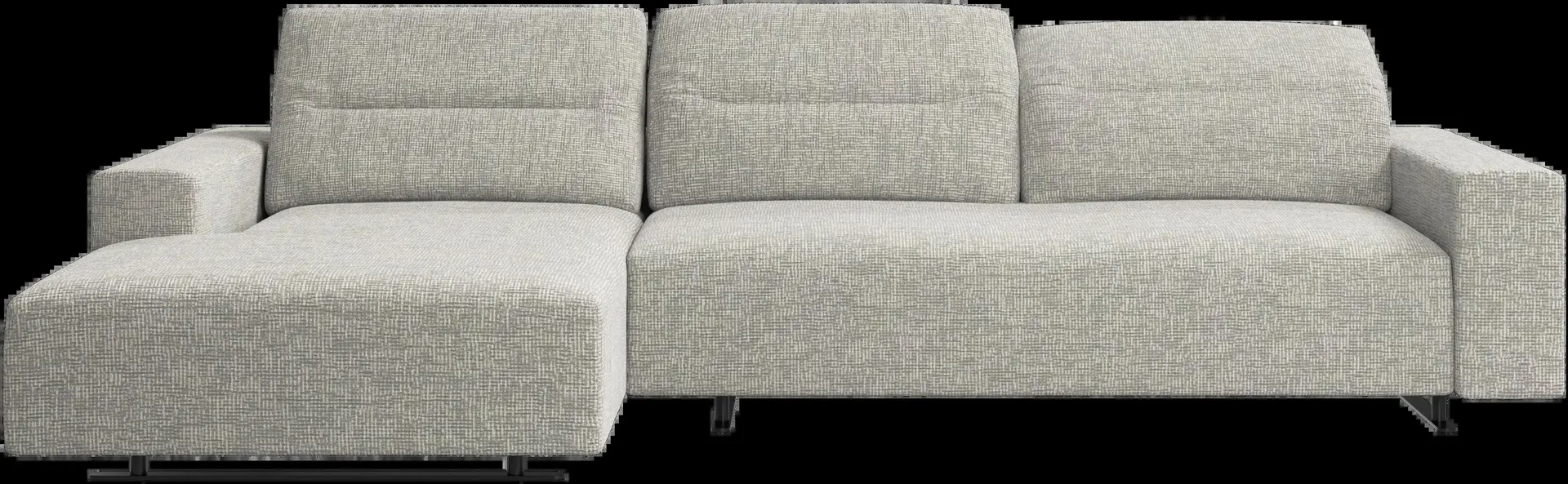 Hampton Sofa mit verstellbarem Rückenpolster, Ruhemodul und Staufach an beiden Seiten