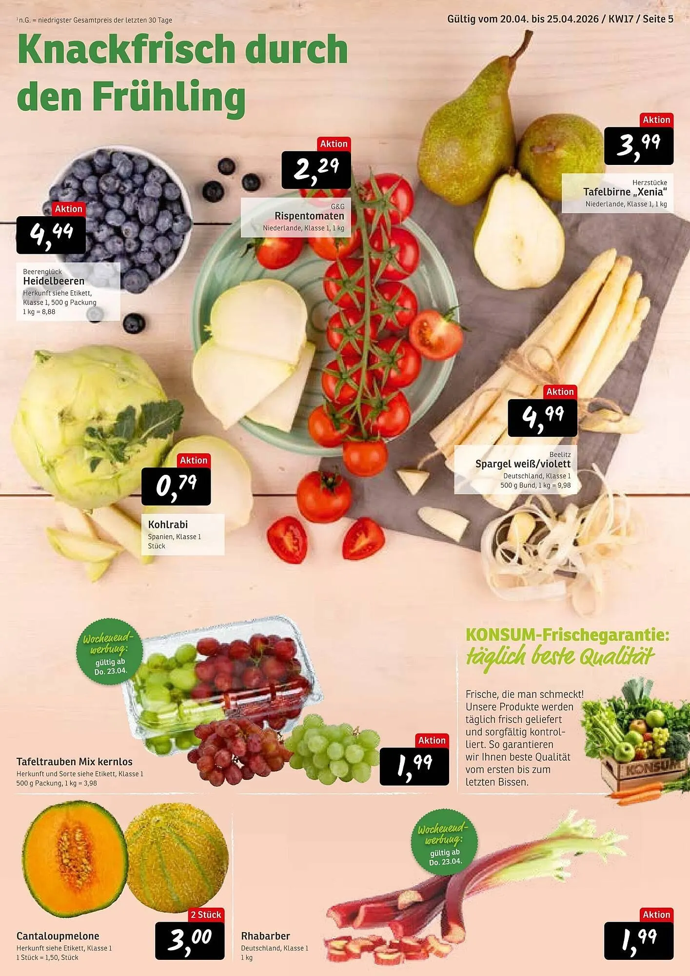 KONSUM Prospekt von 20. April bis 25. April 2026 - Prospekt seite 5