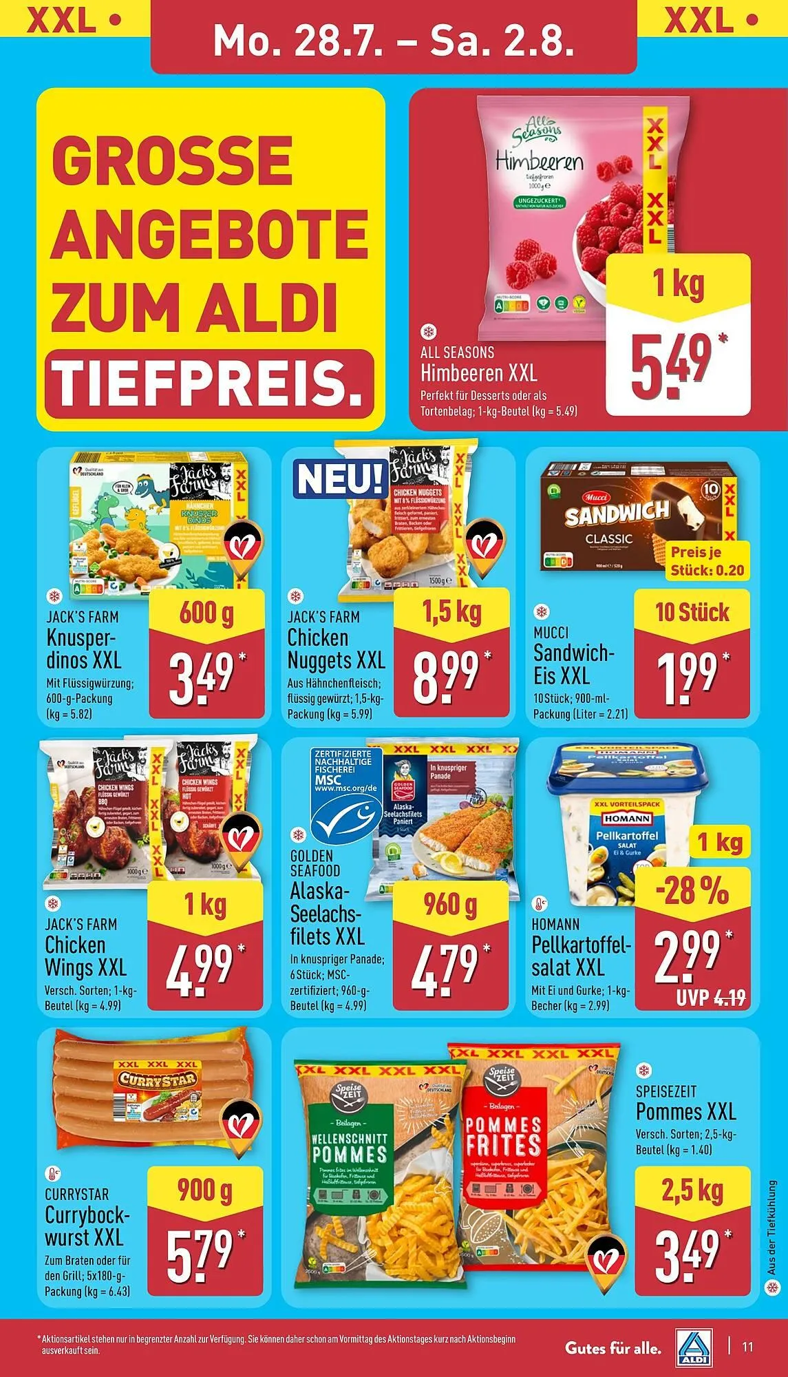 Aldi Nord Prospekt von 28. Juli bis 2. August 2025 - Prospekt seite 11