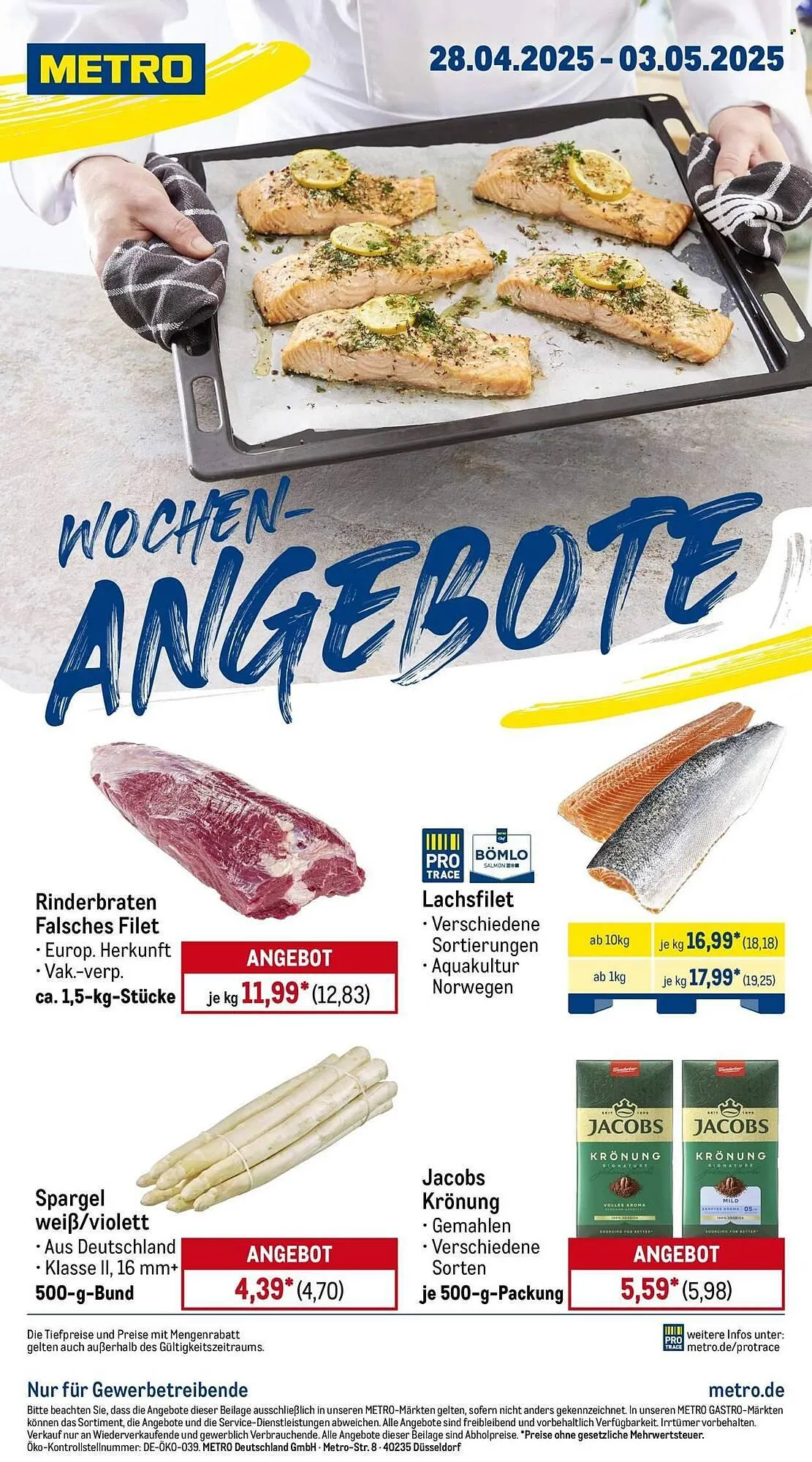 METRO Prospekt von 28. April bis 3. Mai 2025 - Prospekt seite 1