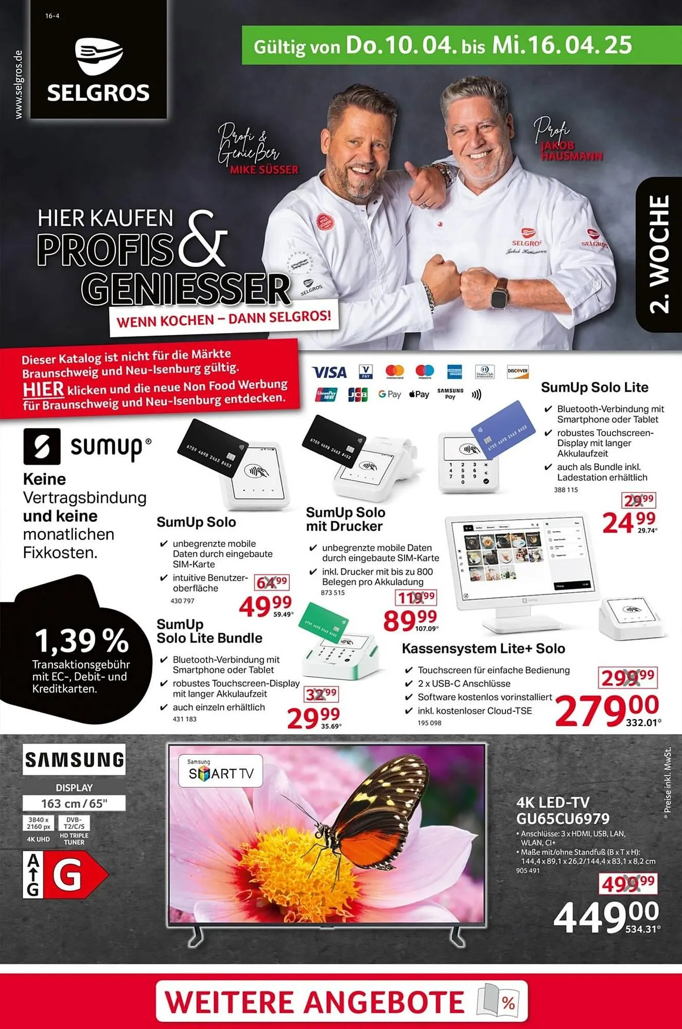Selgros Prospekt von 10. April bis 16. April 2025 - Prospekt seite 1