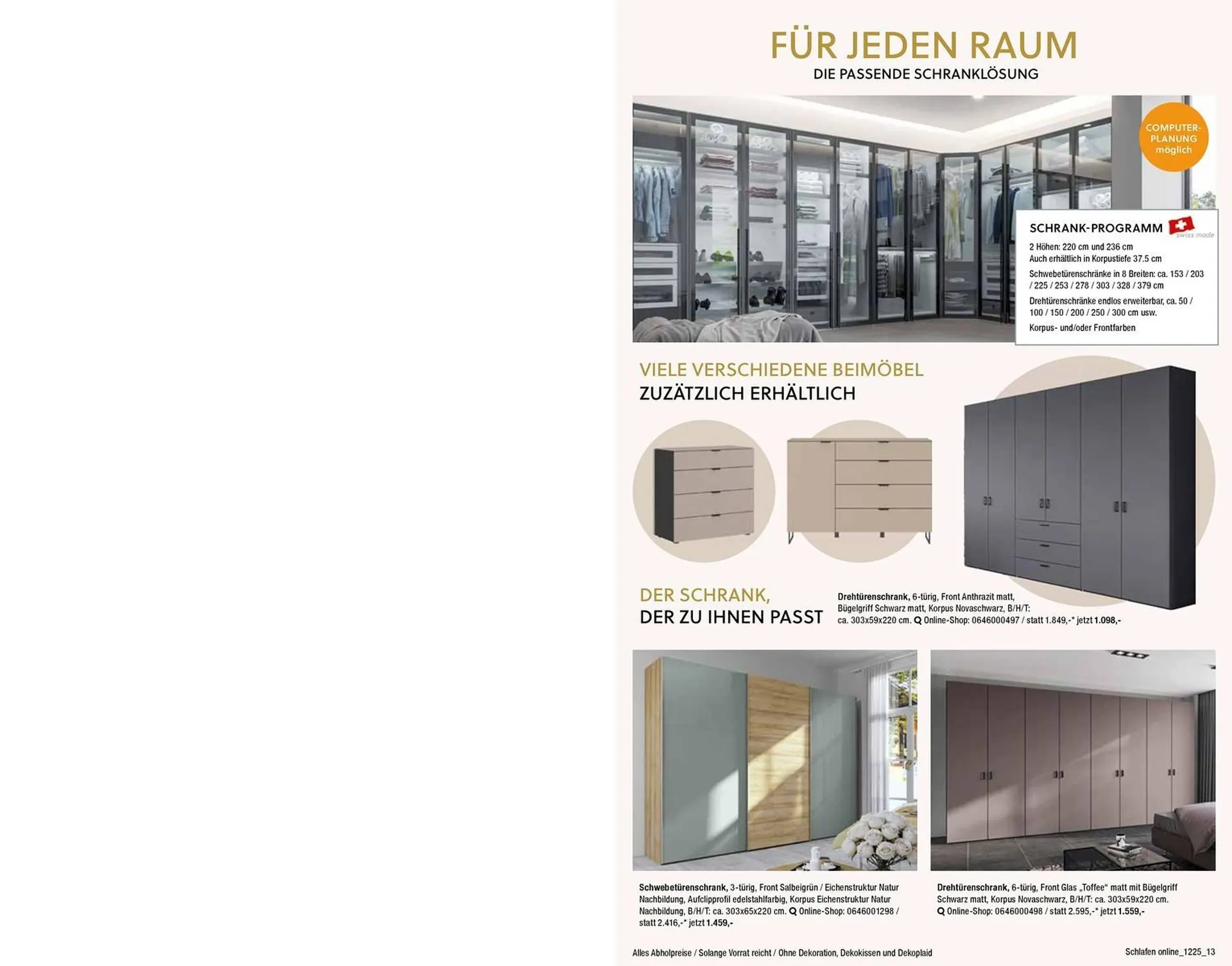 Opti Wohnwelt Prospekt von 5. Dezember bis 31. Januar 2026 - Prospekt seite 13