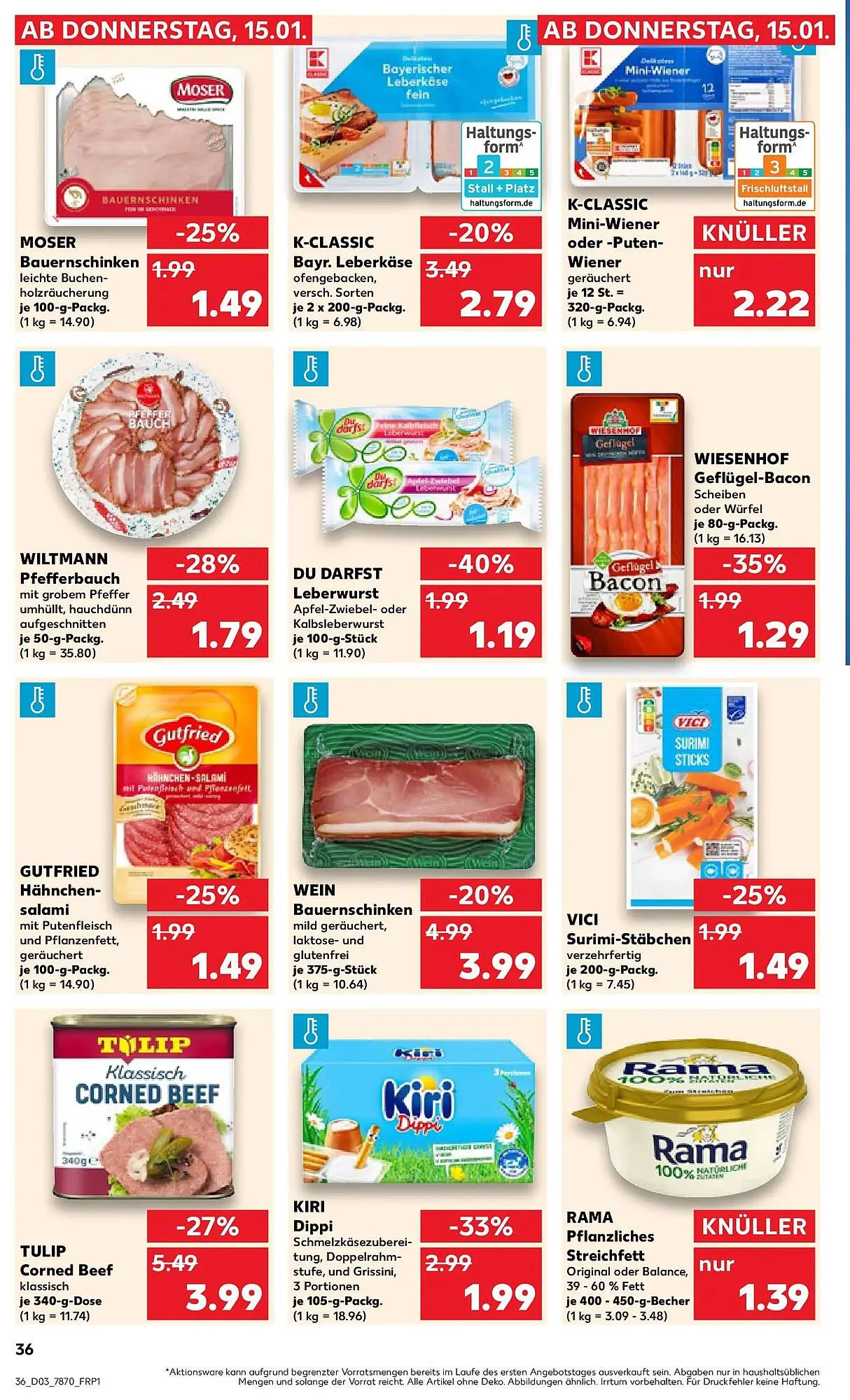 Kaufland Prospekt von 18. Januar bis 21. Januar 2026 - Prospekt seite 36
