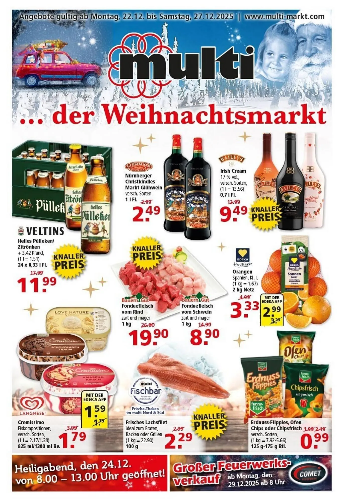 Multi Markt Prospekt von 22. Dezember bis 27. Dezember 2025 - Prospekt seite 1