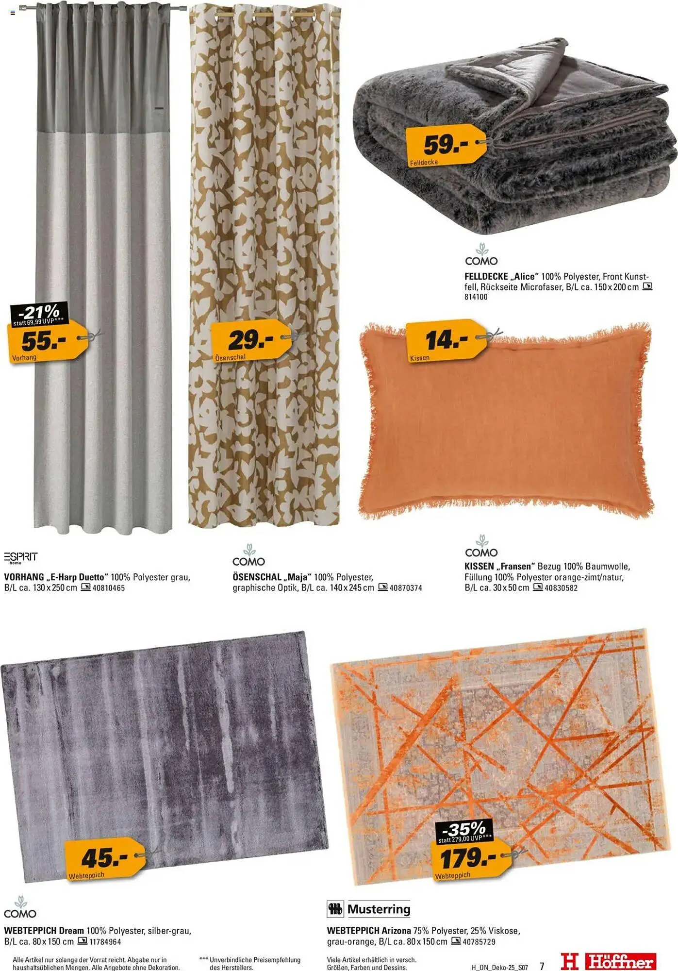 Höffner Prospekt von 1. Oktober bis 14. Oktober 2025 - Prospekt seite 7
