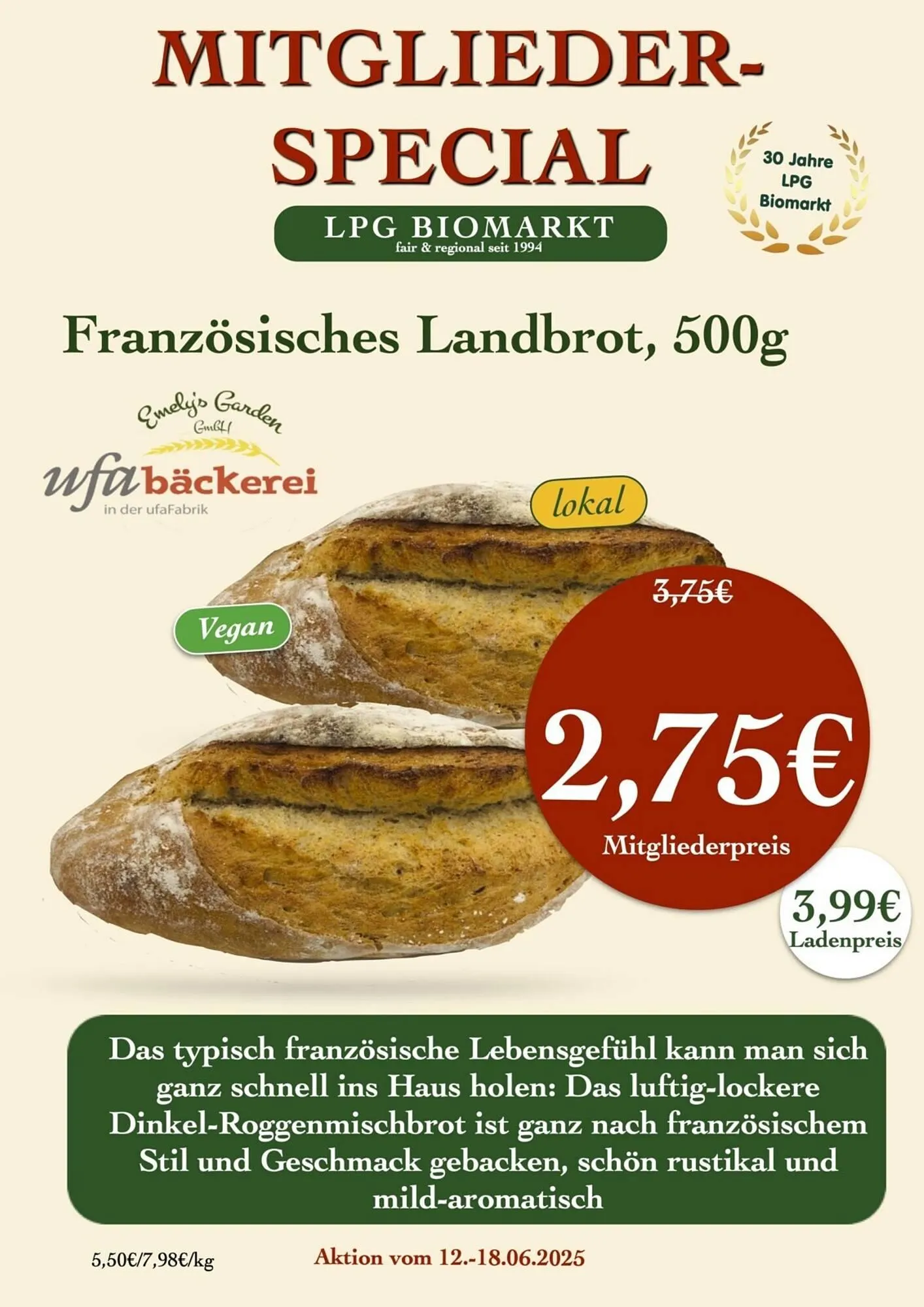LPG Biomarkt Prospekt von 12. Juni bis 18. Juni 2025 - Prospekt seite 9