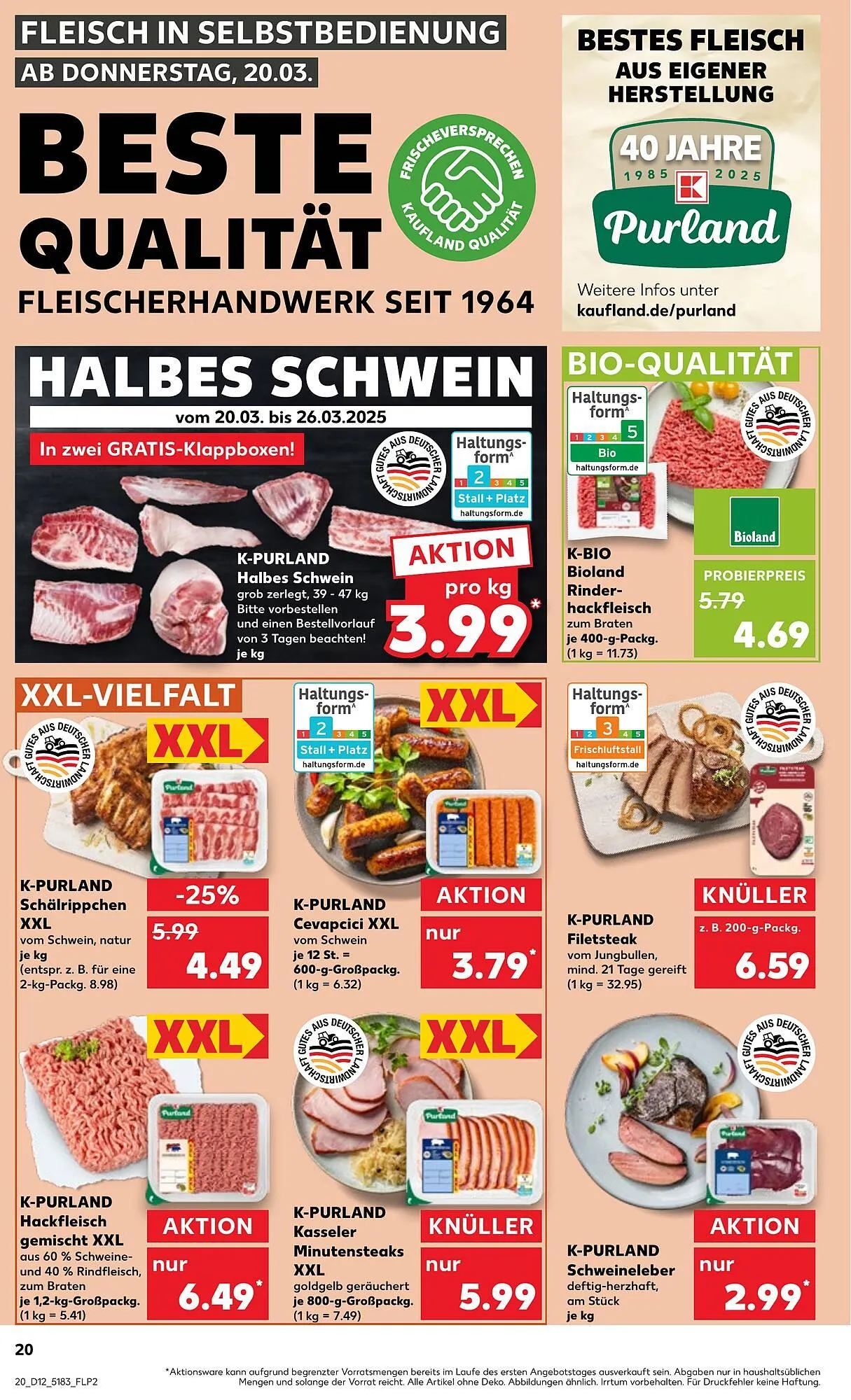 Kaufland Prospekt von 20. März bis 26. März 2025 - Prospekt seite 20