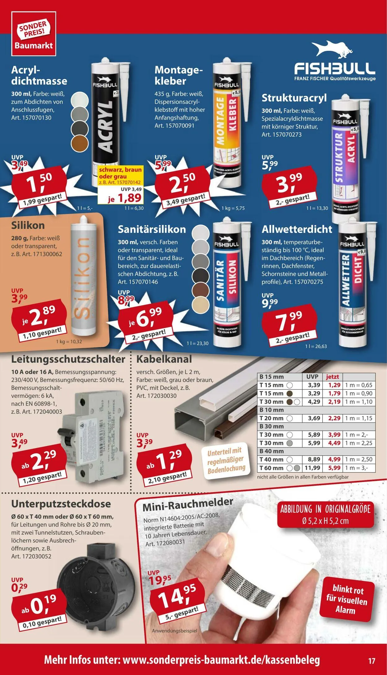 Sonderpreis Baumarkt Aktueller Prospekt von 10. März bis 17. März 2025 - Prospekt seite 17
