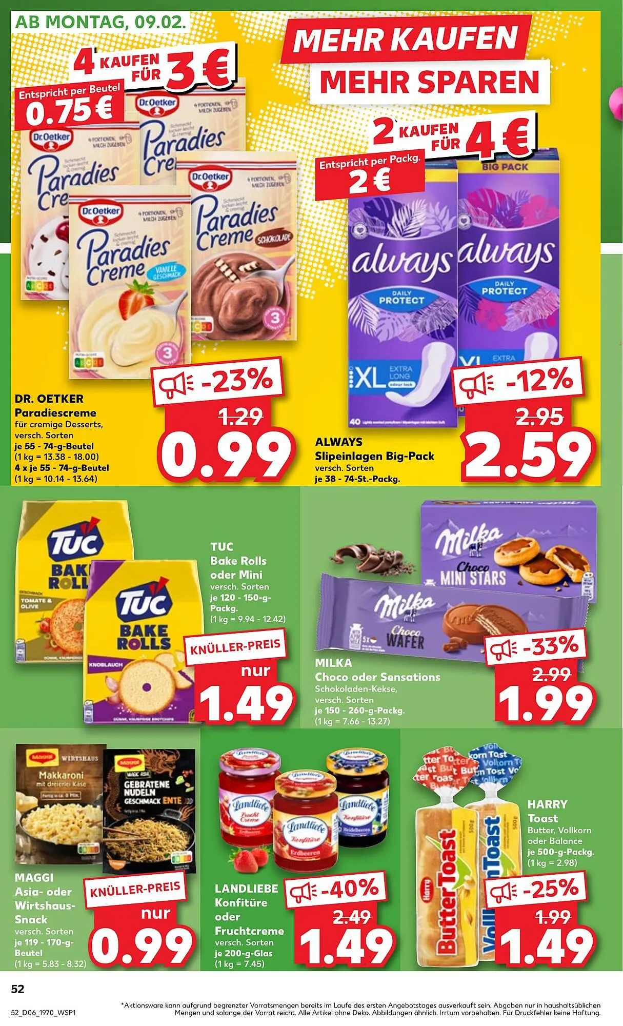 Kaufland Prospekt von 5. Februar bis 11. Februar 2026 - Prospekt seite 52