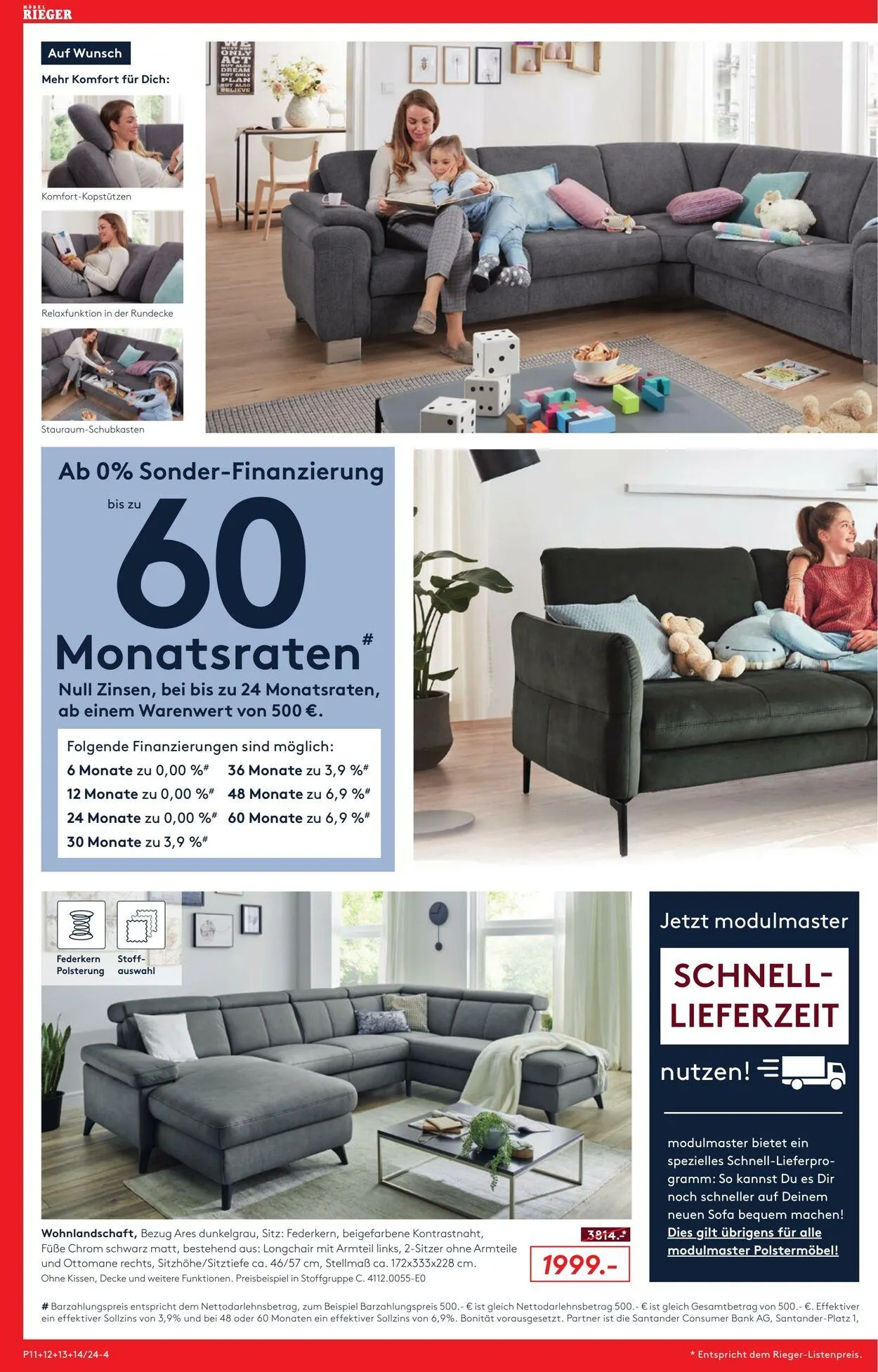 Möbel Rieger Aktueller Prospekt von 8. Oktober bis 22. Oktober 2025 - Prospekt seite 4