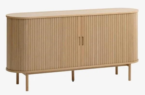 Credenza LYNGVIG L160 cm ante a tamburo rovere naturale