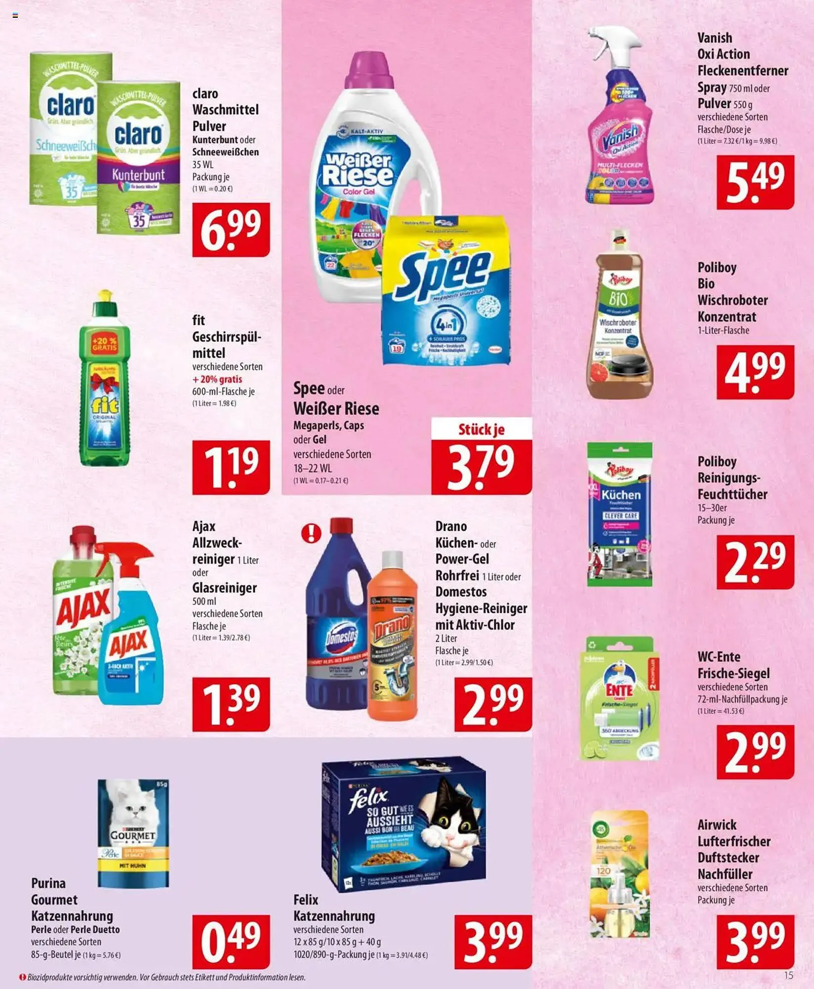 Famila Nord Ost Prospekt von 22. April bis 26. April 2025 - Prospekt seite 15