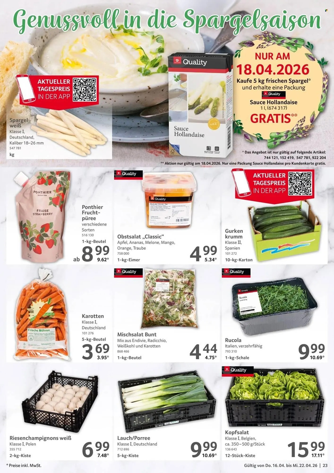 Selgros Prospekt von 16. April bis 22. April 2026 - Prospekt seite 23