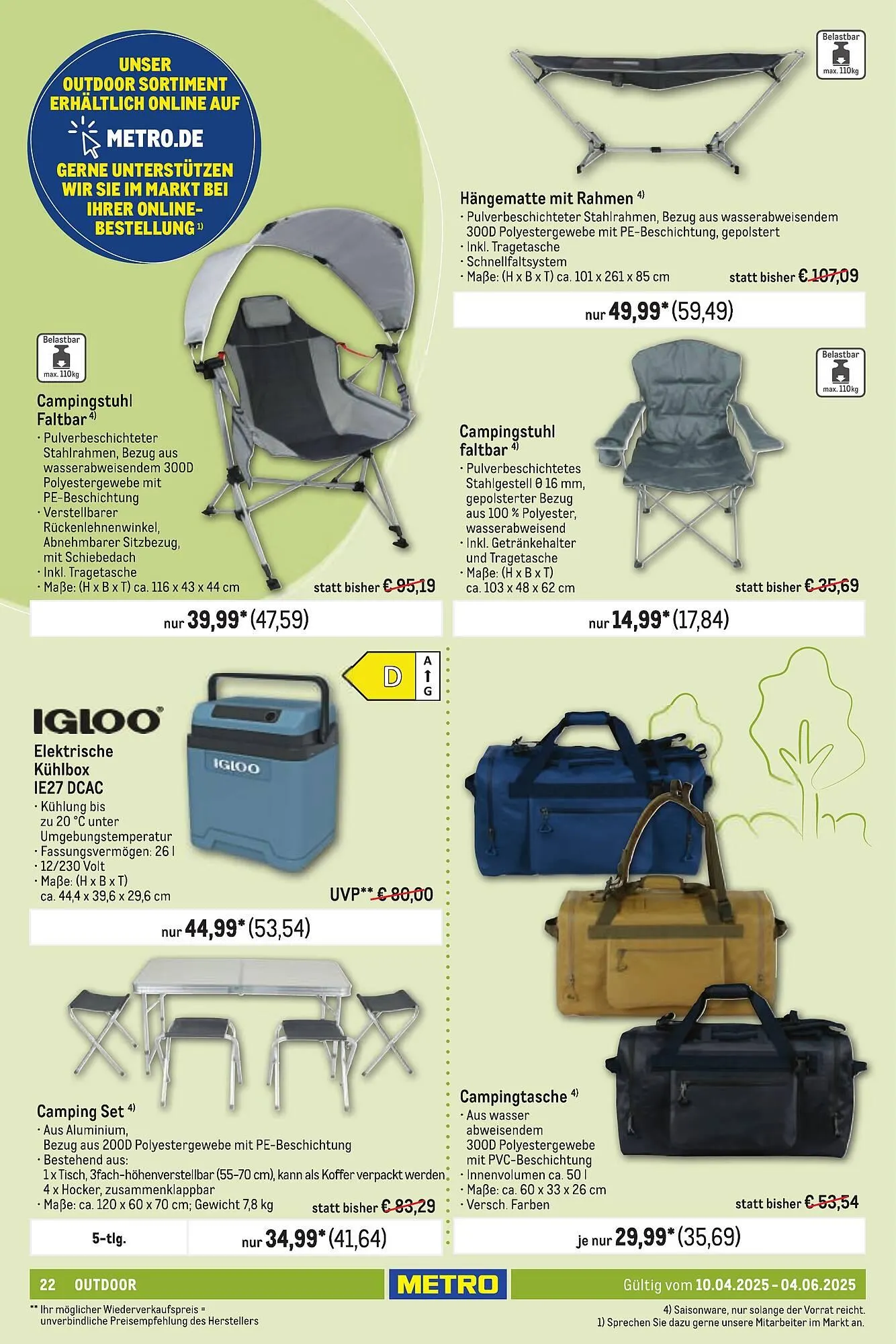 METRO Prospekt von 10. April bis 6. Juni 2025 - Prospekt seite 22
