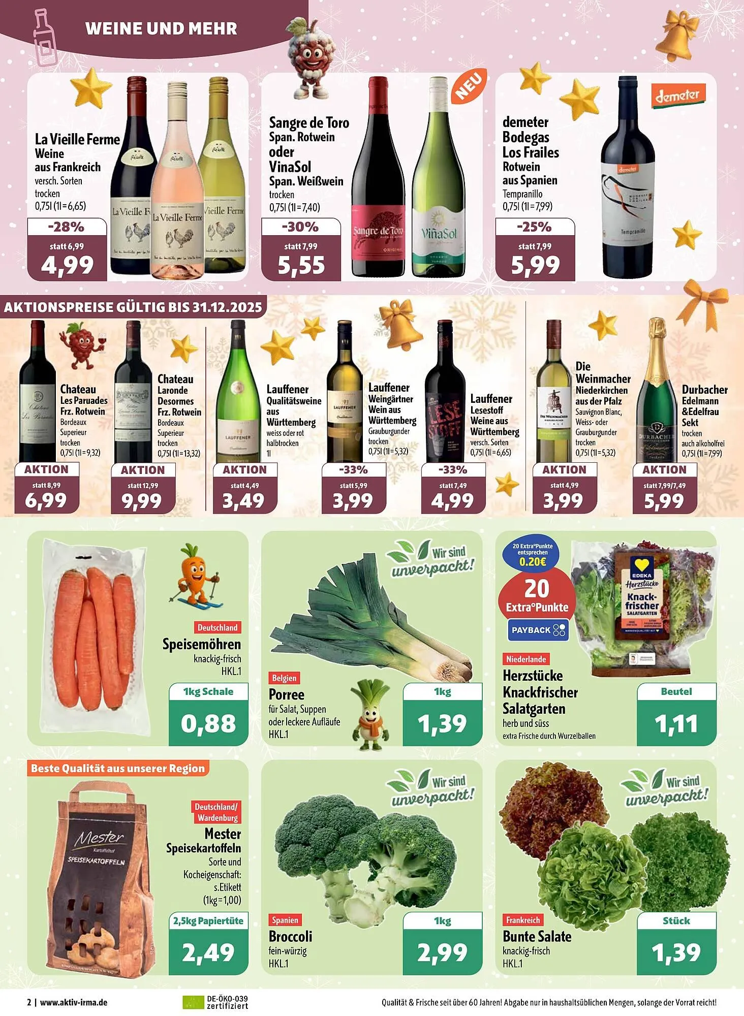 Aktiv Irma Prospekt von 8. Dezember bis 13. Dezember 2025 - Prospekt seite 2
