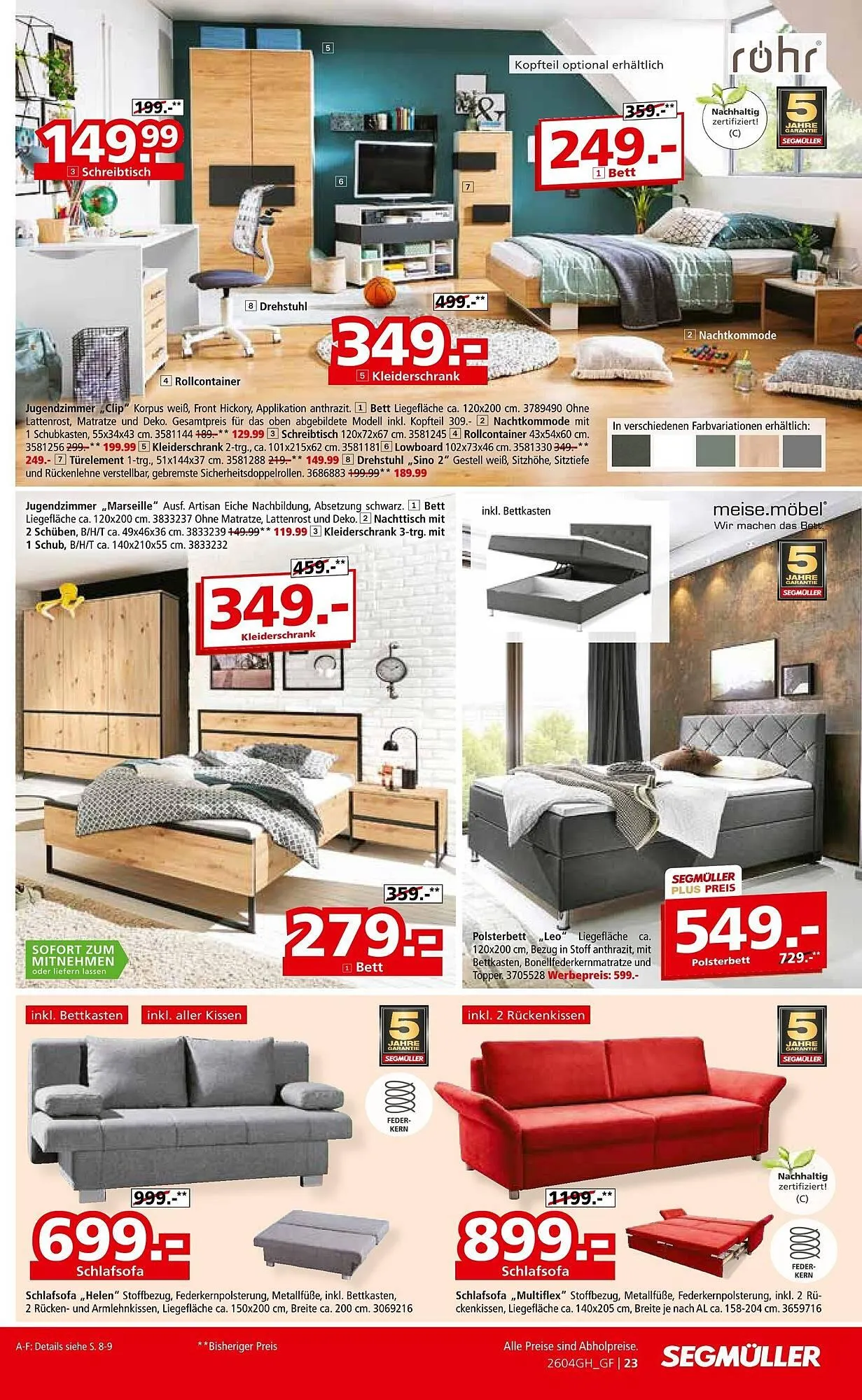 Segmüller Prospekt von 4. April bis 25. April 2026 - Prospekt seite 39