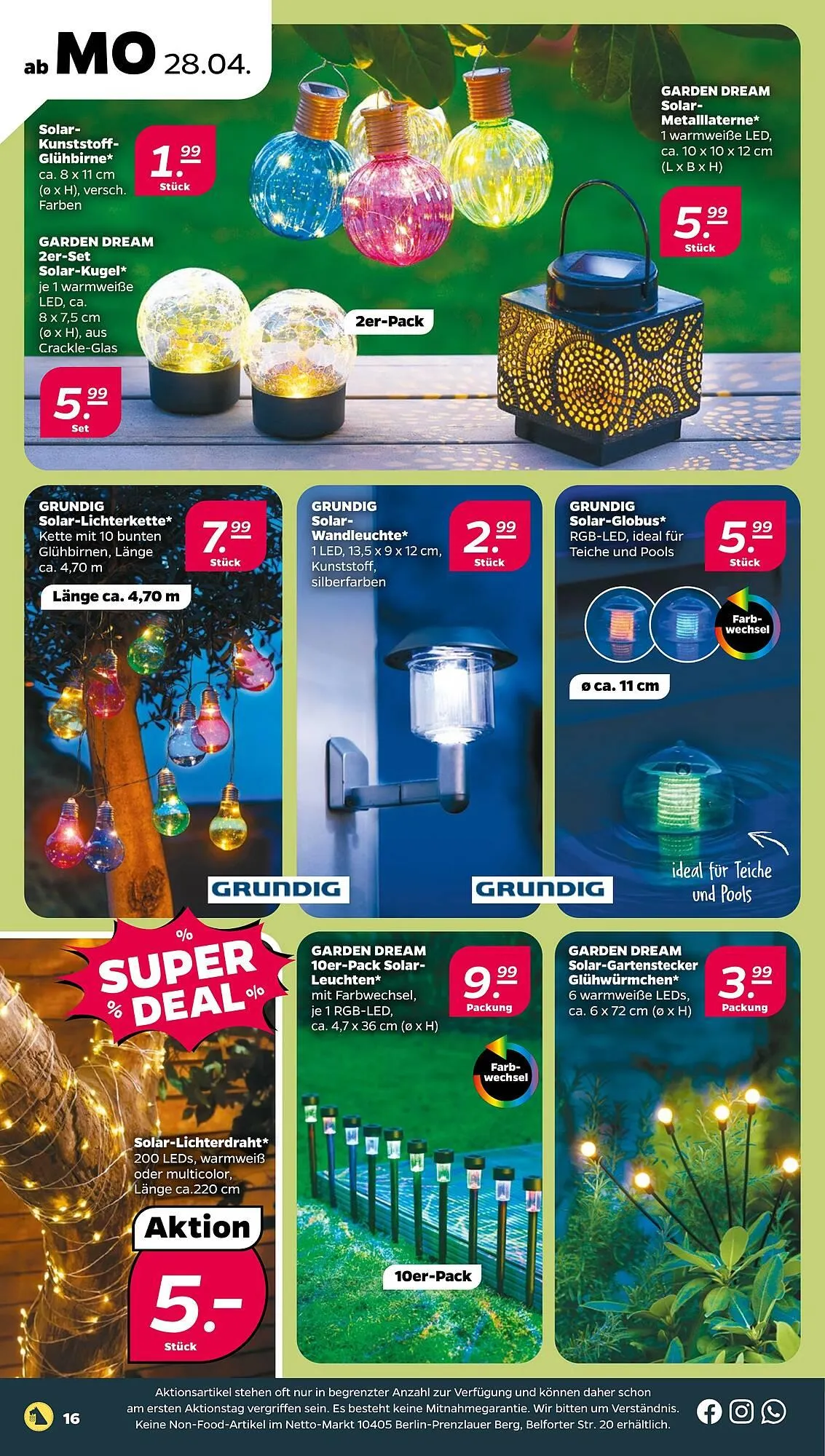 NETTO Prospekt von 28. April bis 3. Mai 2025 - Prospekt seite 16