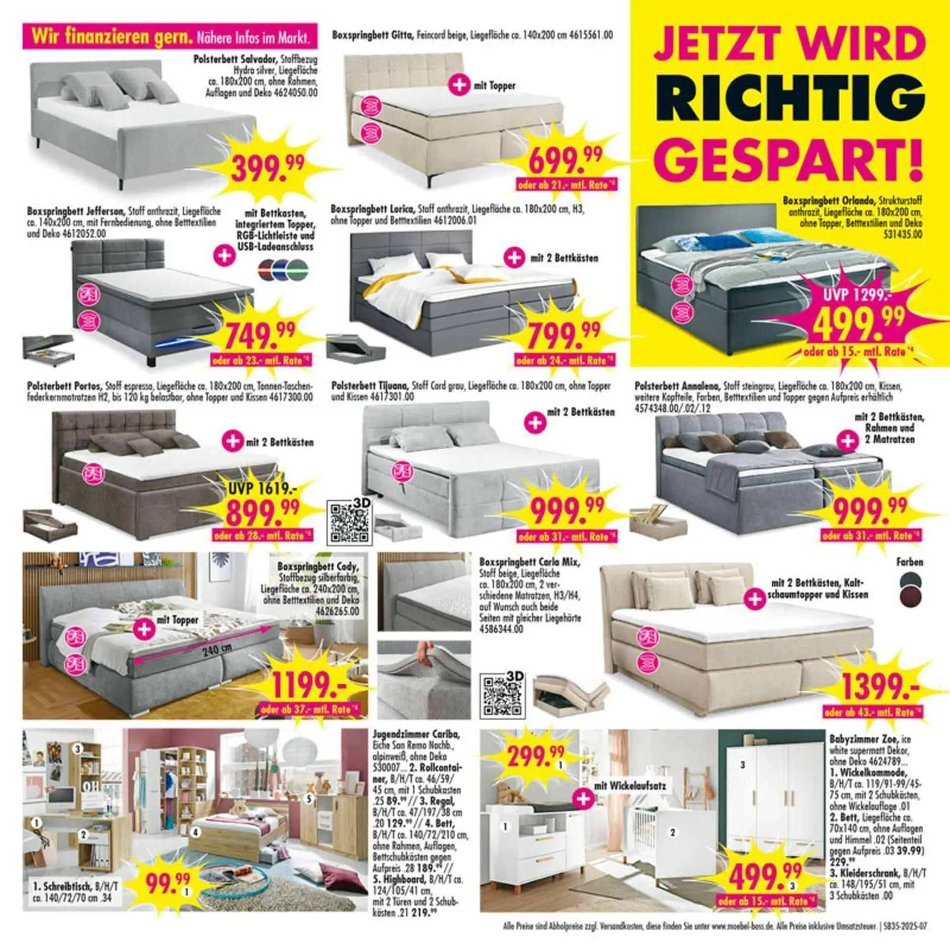 Möbel Boss Prospekt von 23. August bis 29. August 2025 - Prospekt seite 7