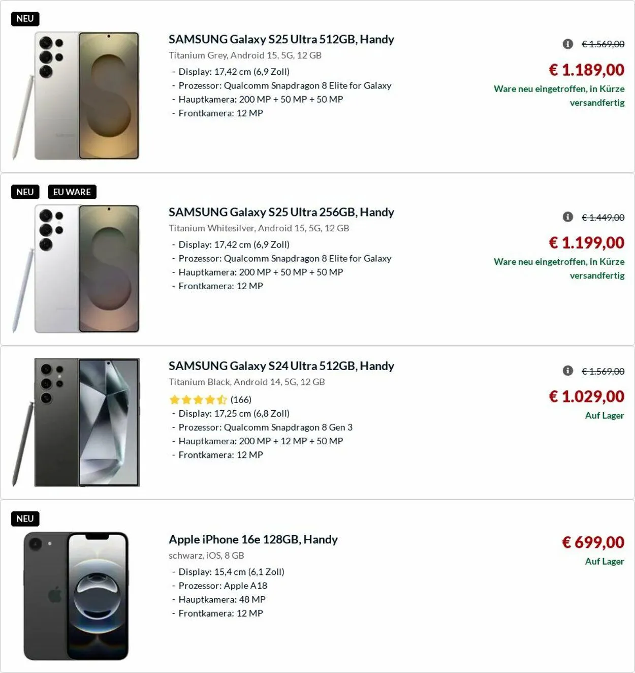 Alternate Aktueller Prospekt von 17. März bis 26. März 2025 - Prospekt seite 106