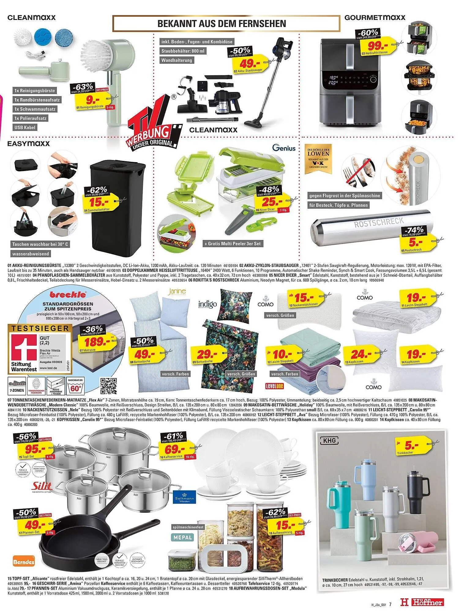 Höffner Prospekt von 30. Juli bis 12. August 2025 - Prospekt seite 7
