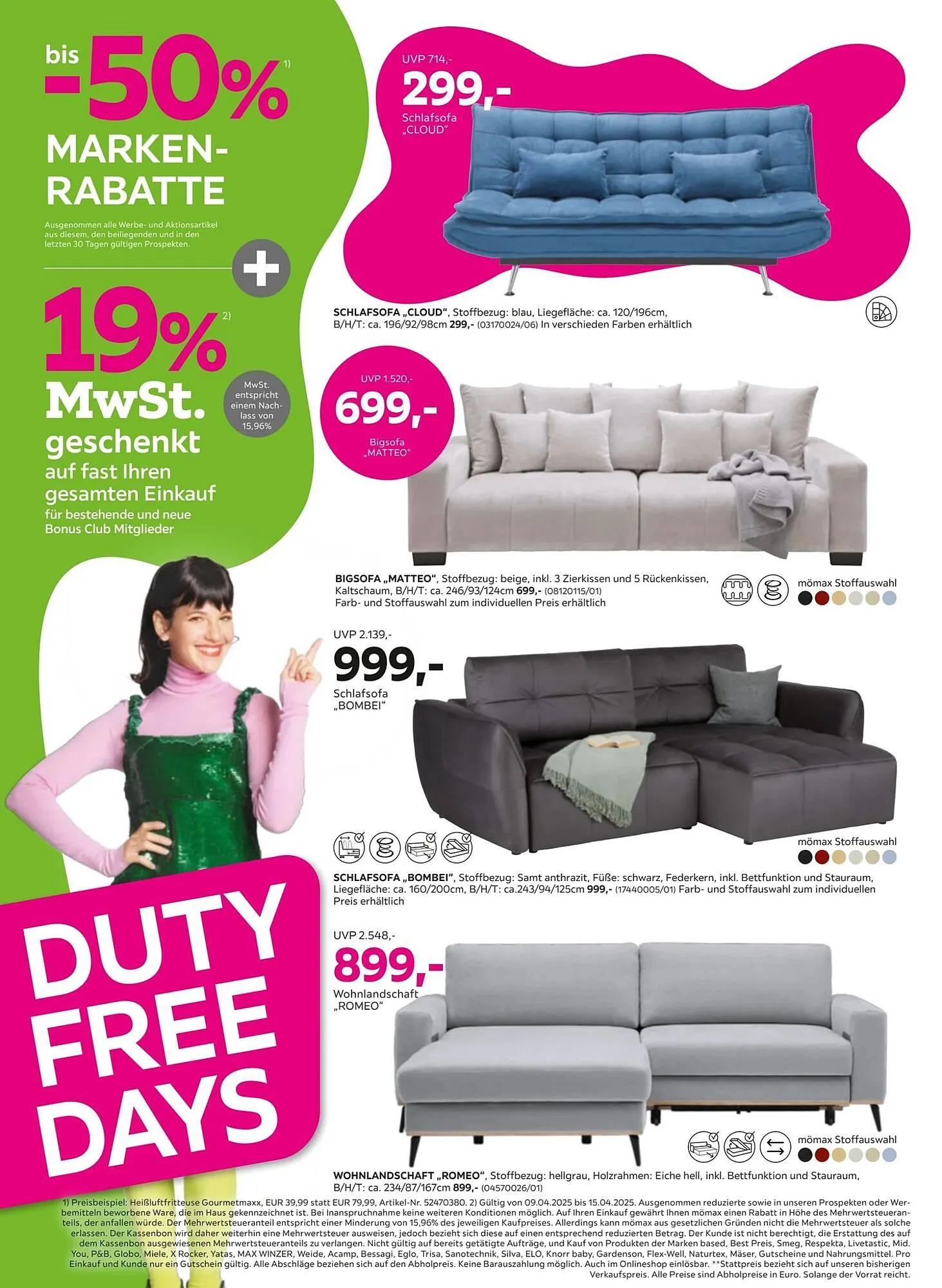 Mömax Prospekt von 7. April bis 16. April 2025 - Prospekt seite 4