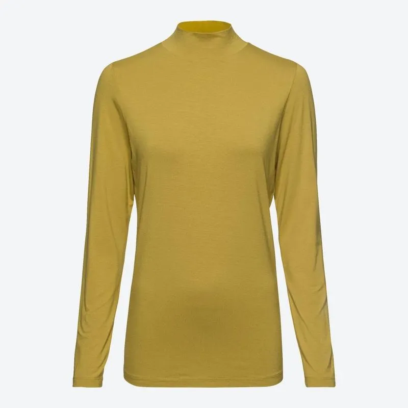 Damen-Langarmshirt mit Stehkragen