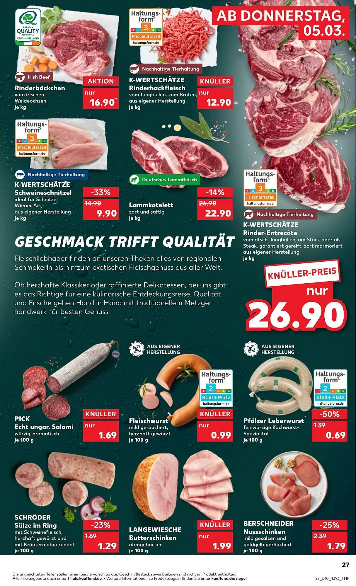 Kaufland Prospekt von 4. März bis 10. März 2026 - Prospekt seite 27
