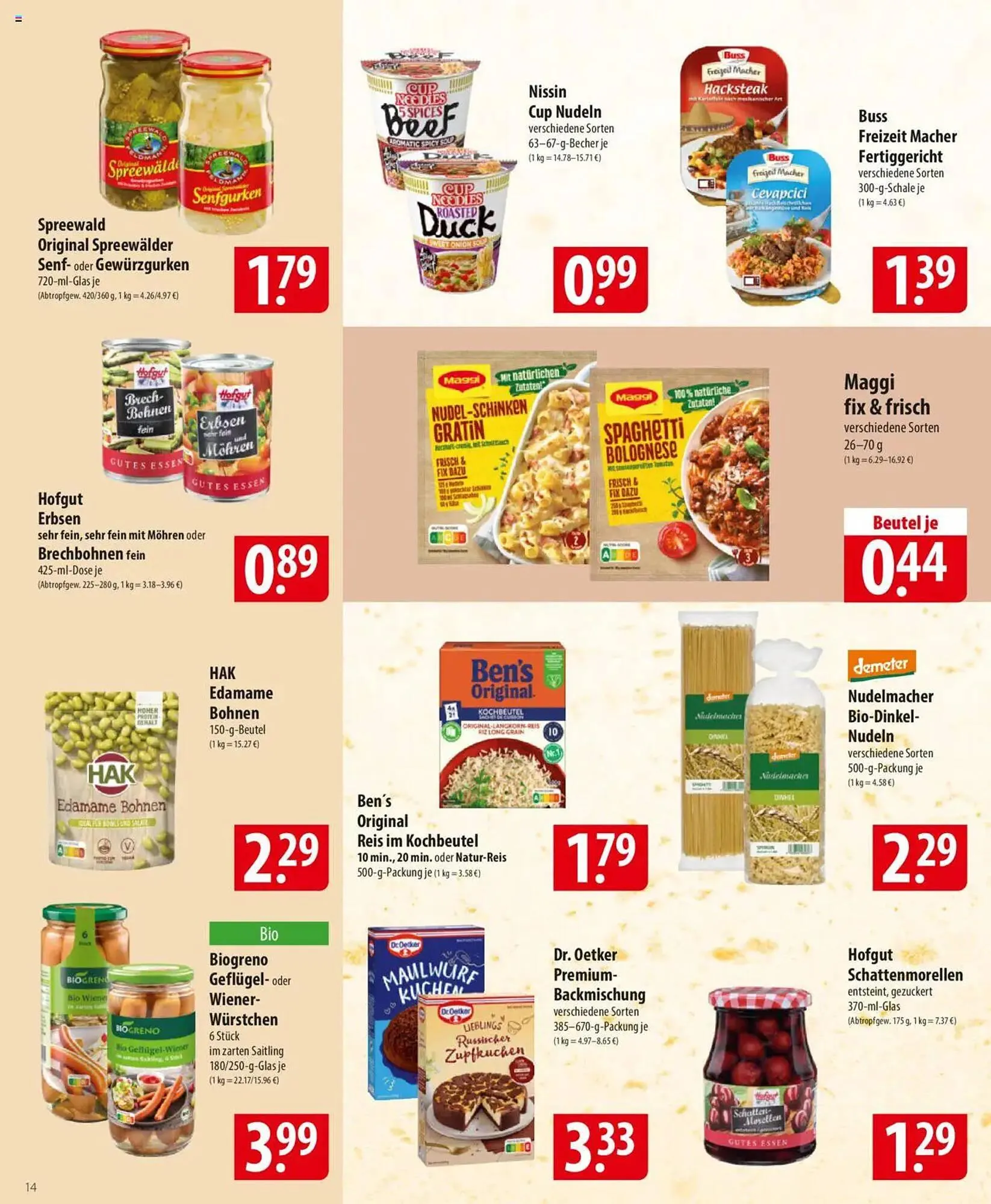 Famila Nord Ost Prospekt von 31. März bis 5. April 2025 - Prospekt seite 14