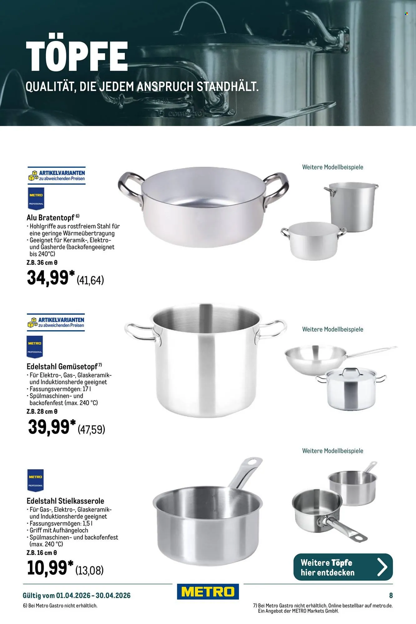 METRO Prospekt von 1. April bis 30. April 2026 - Prospekt seite 8