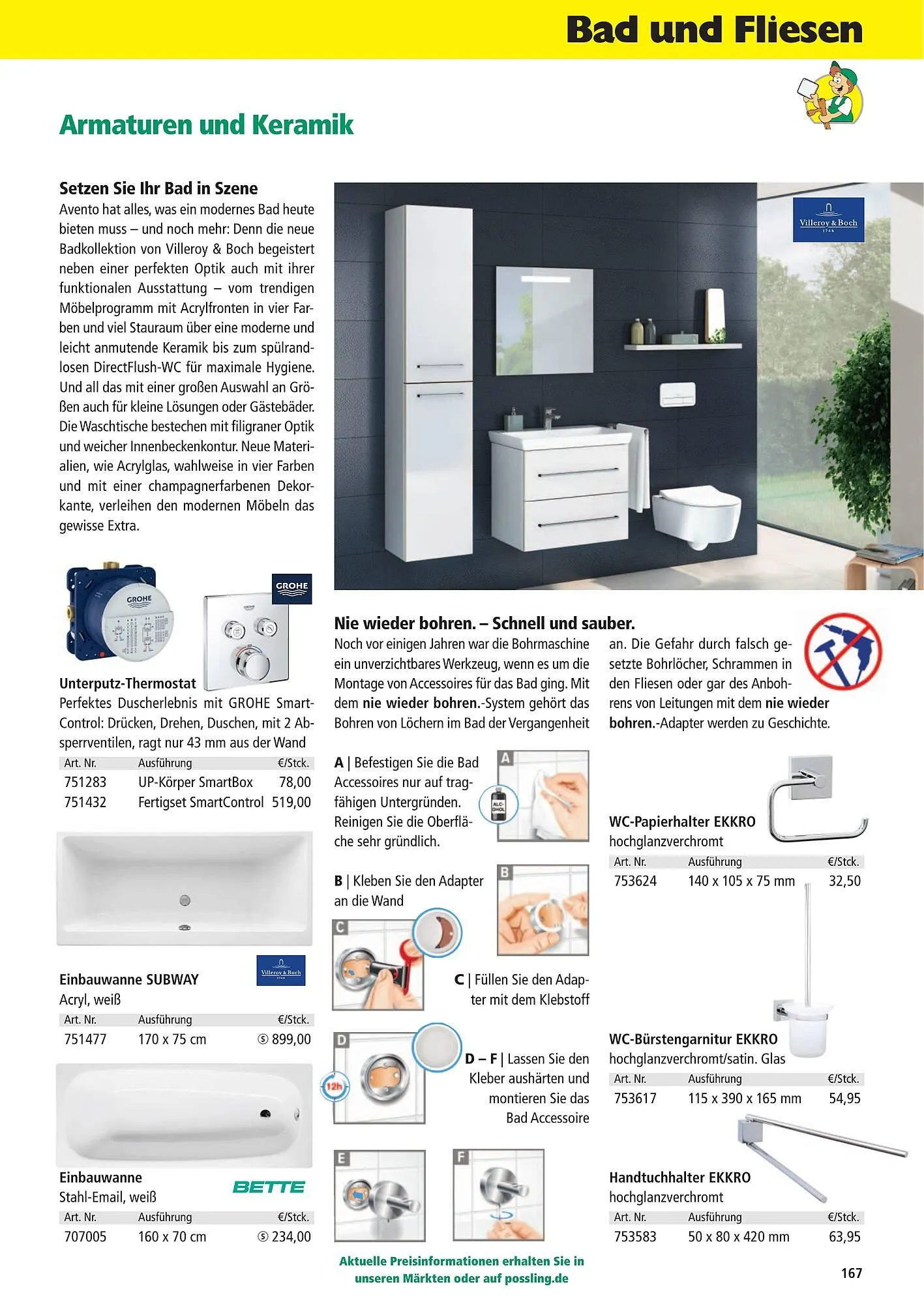 Holz Possling Prospekt von 1. April bis 31. Juli 2026 - Prospekt seite 167